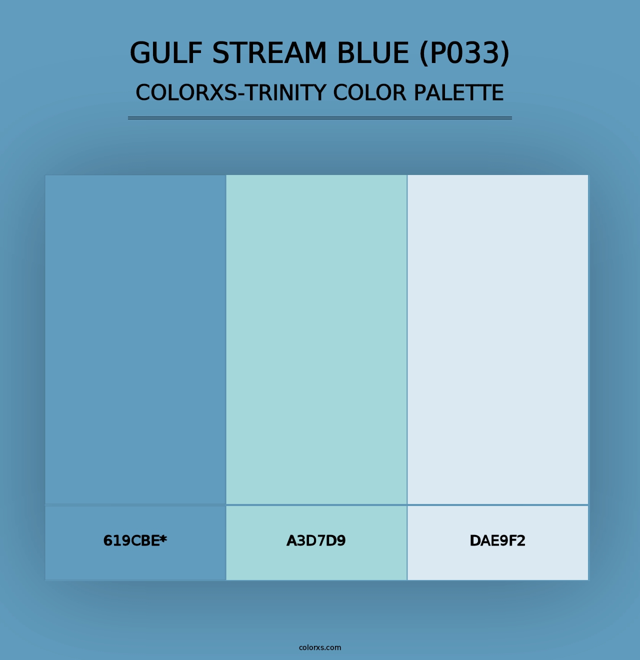 Gulf Stream Blue (P033) - Colorxs Trinity Palette