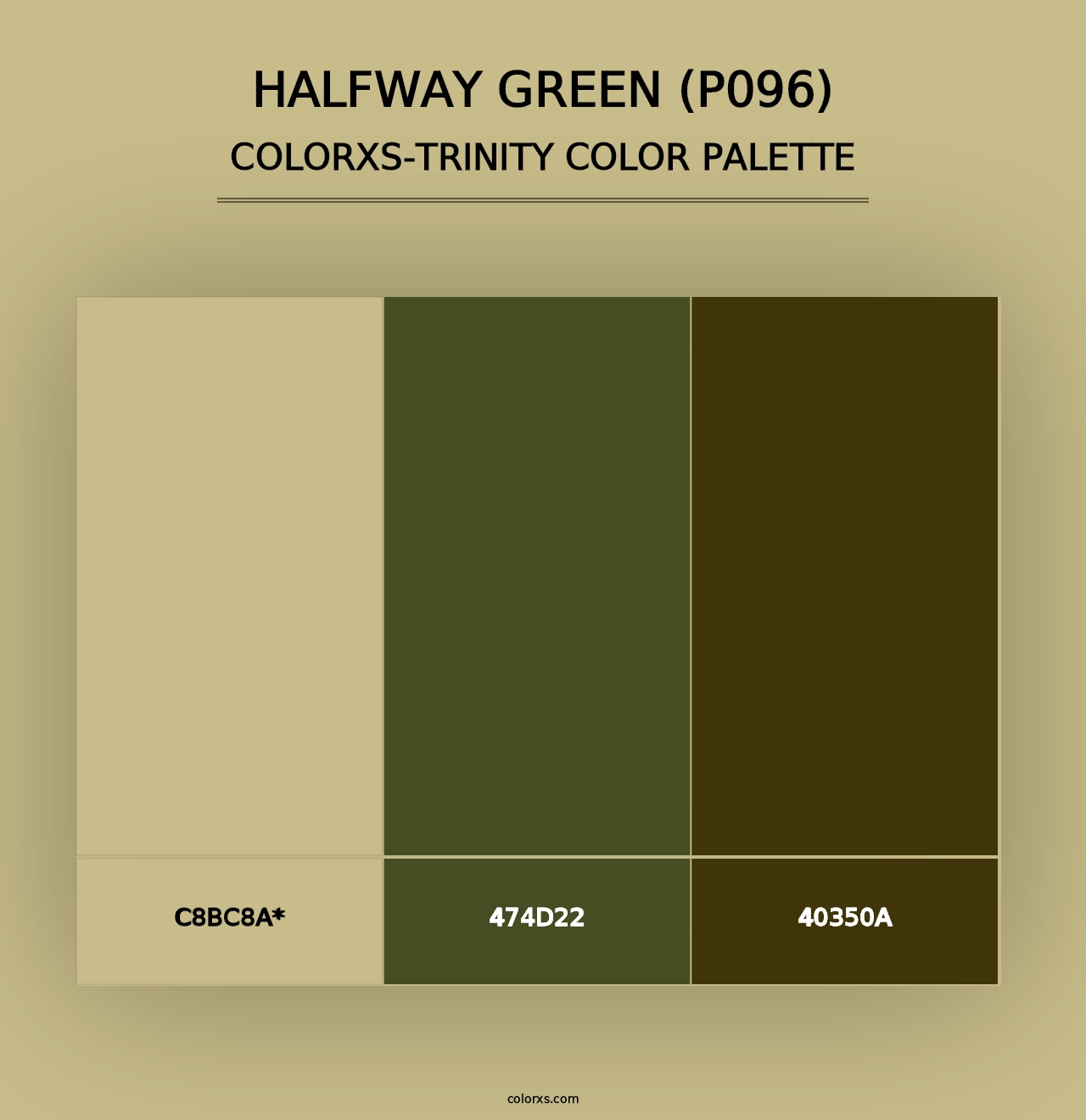 Halfway Green (P096) - Colorxs Trinity Palette