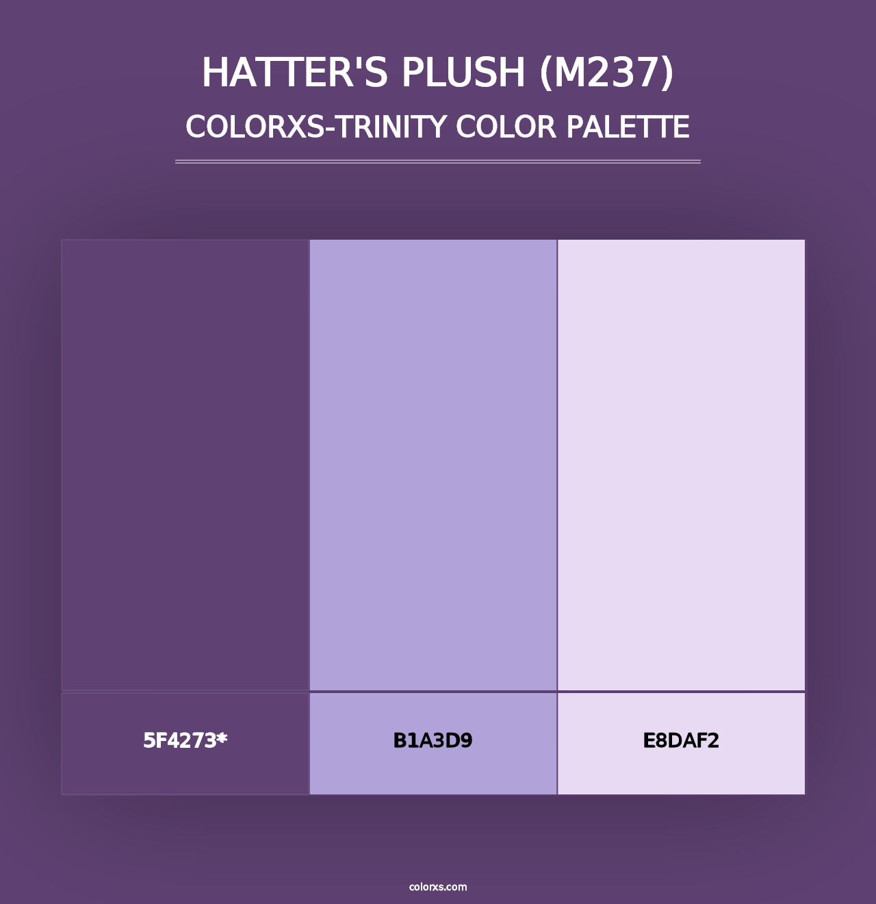 Hatter's Plush (M237) - Colorxs Trinity Palette