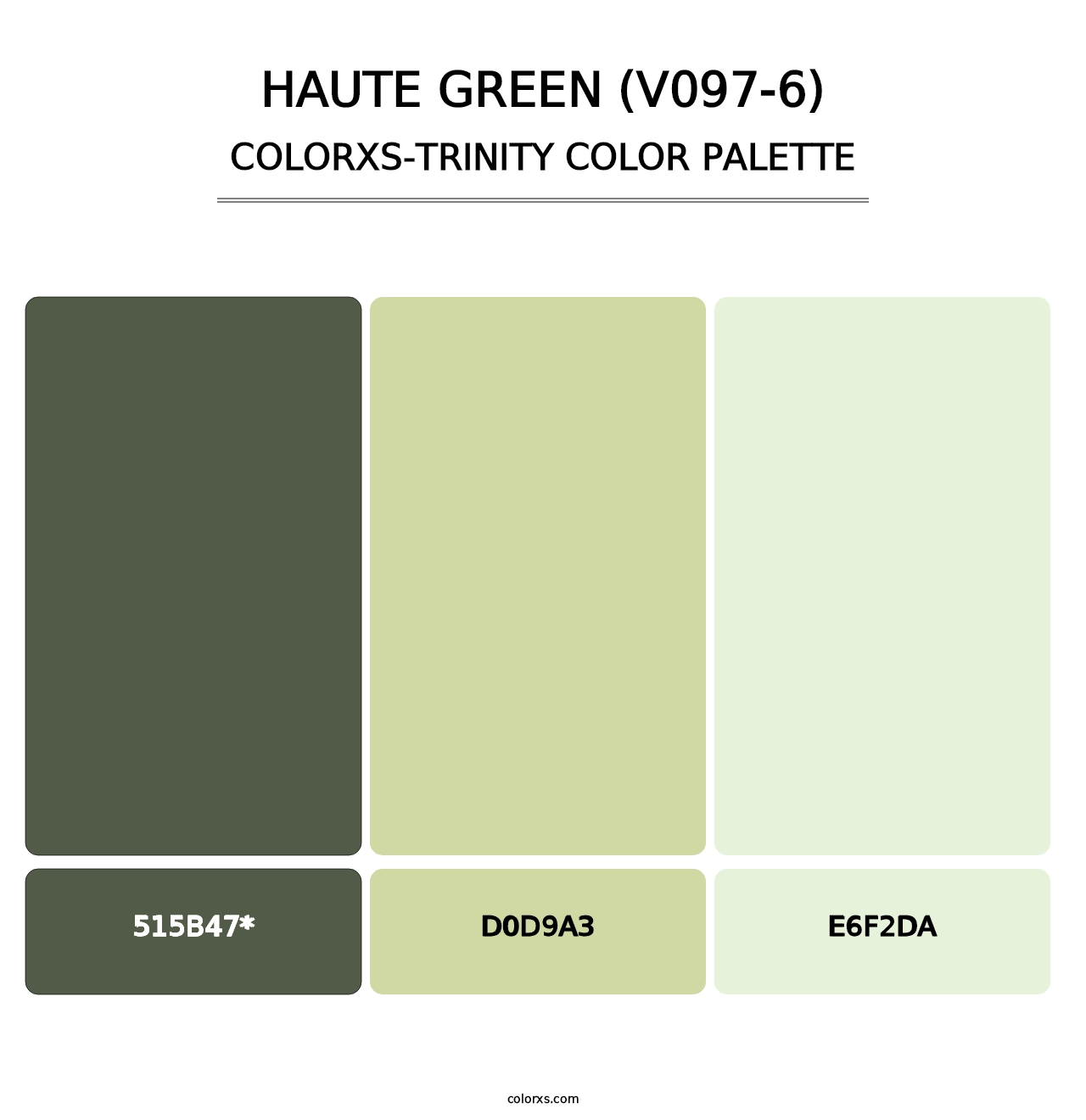 Haute Green (V097-6) - Colorxs Trinity Palette