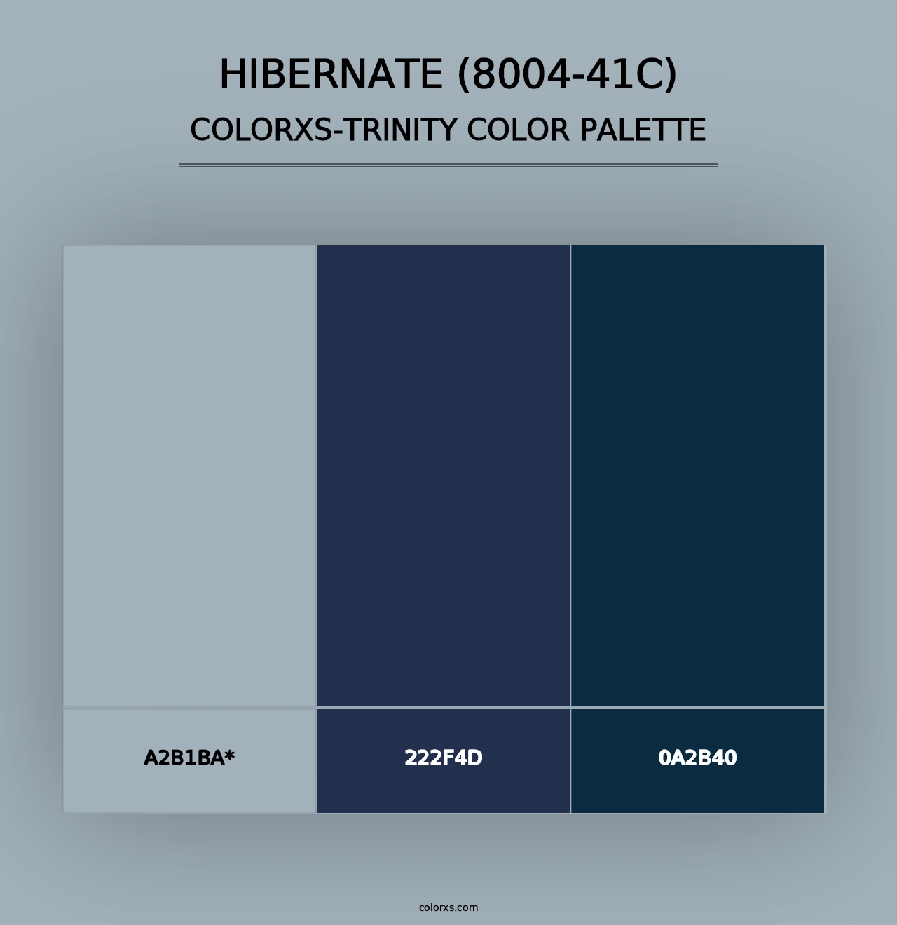 Hibernate (8004-41C) - Colorxs Trinity Palette