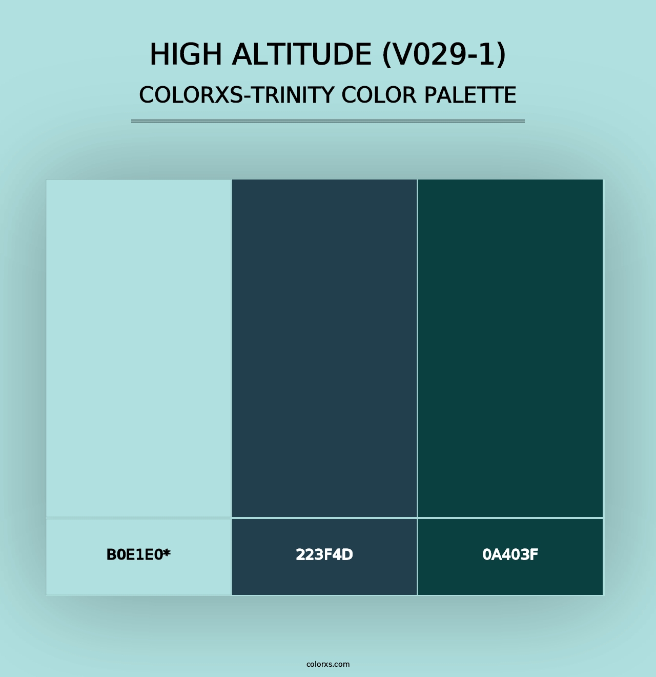 High Altitude (V029-1) - Colorxs Trinity Palette