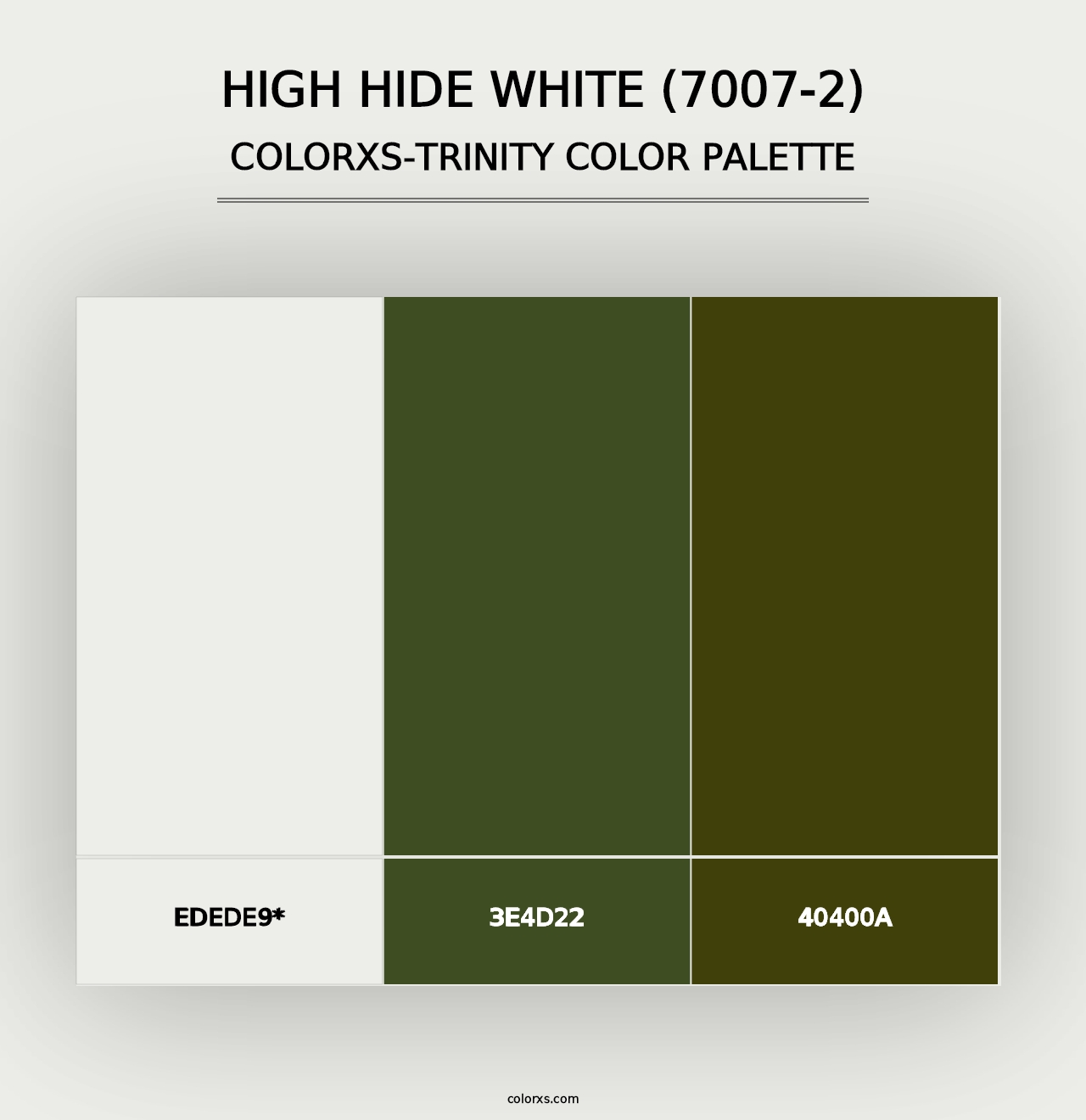 High Hide White (7007-2) - Colorxs Trinity Palette