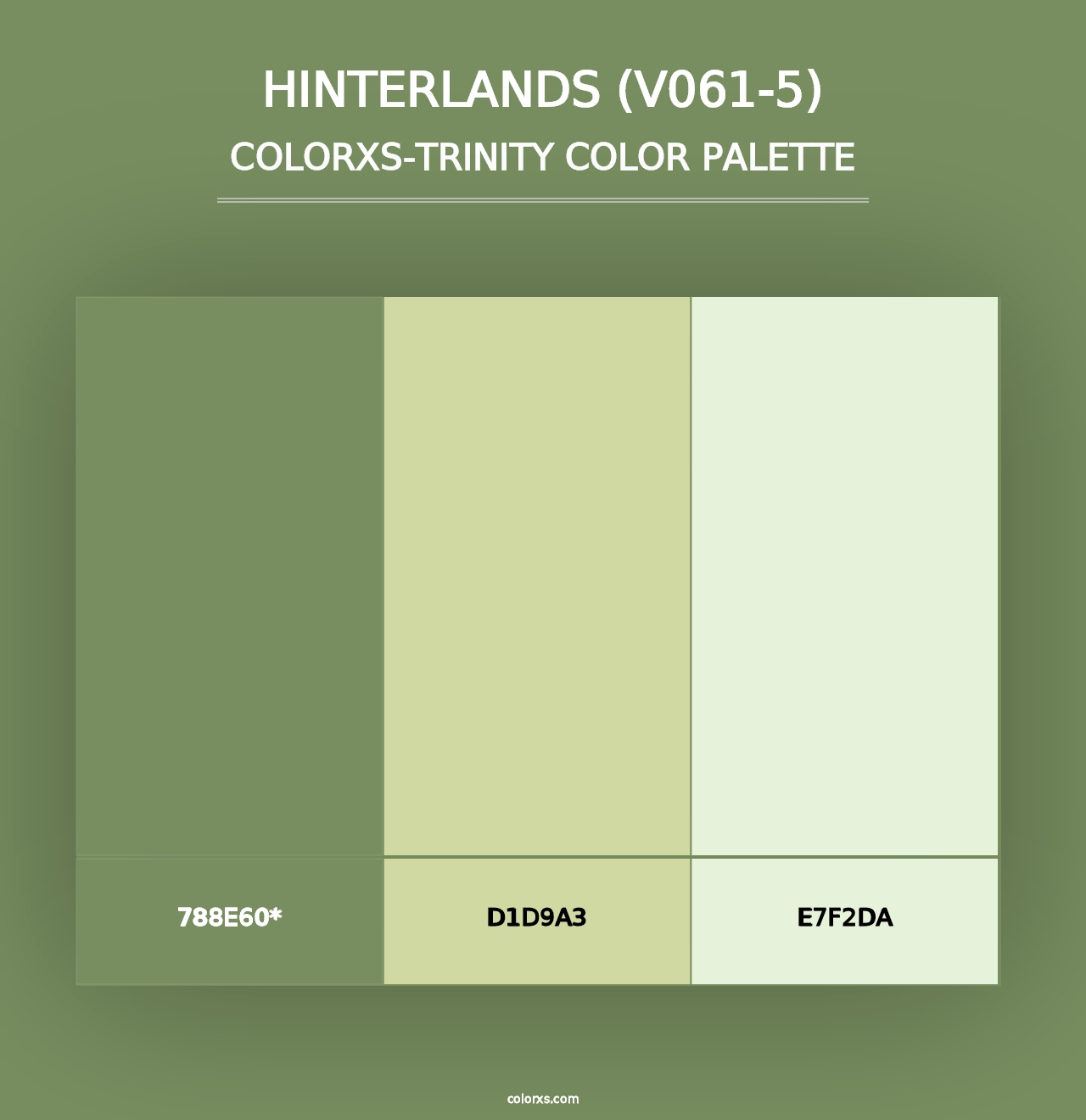 Hinterlands (V061-5) - Colorxs Trinity Palette