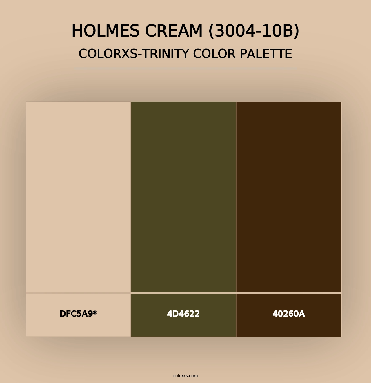 Holmes Cream (3004-10B) - Colorxs Trinity Palette