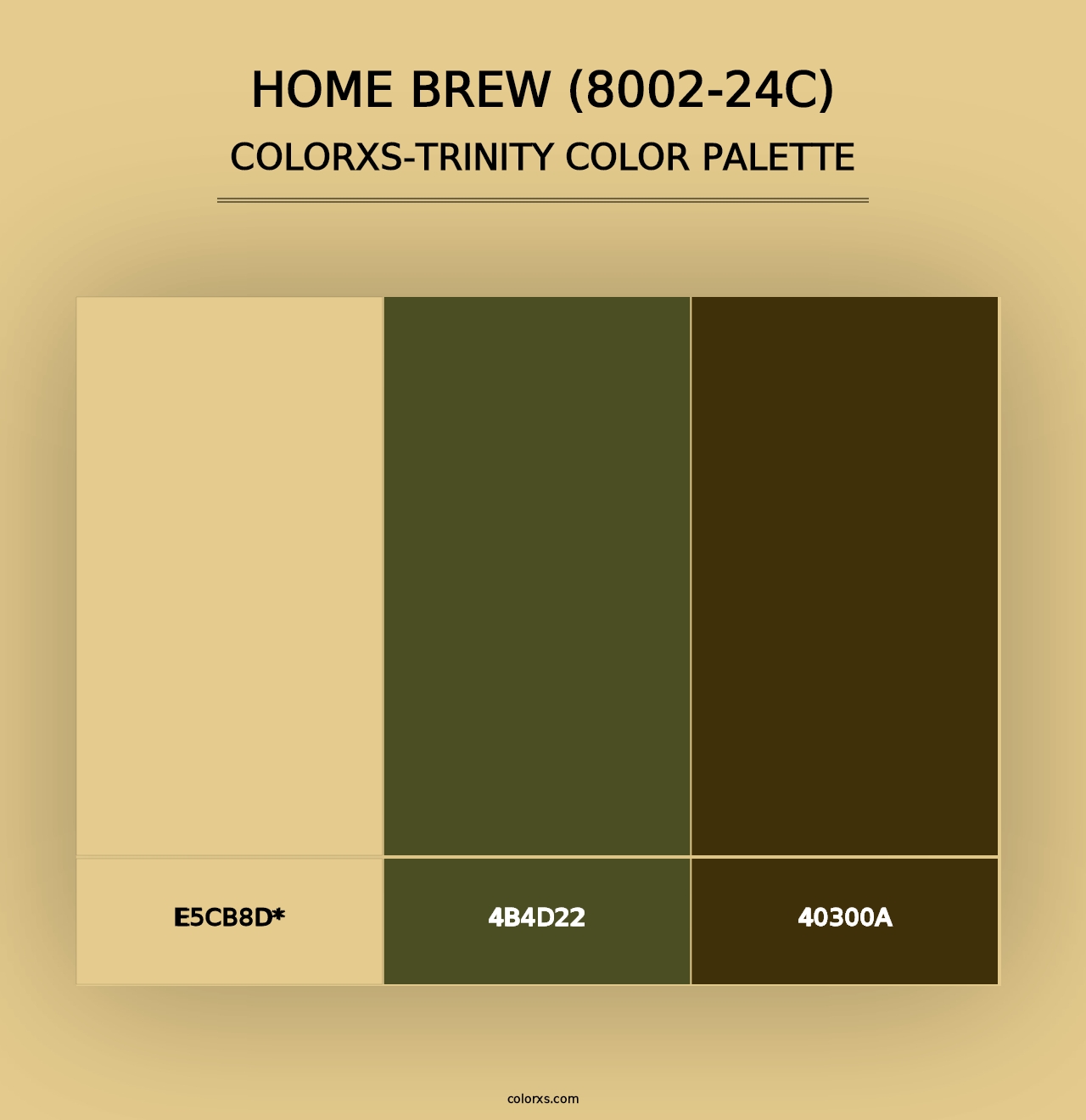 Home Brew (8002-24C) - Colorxs Trinity Palette