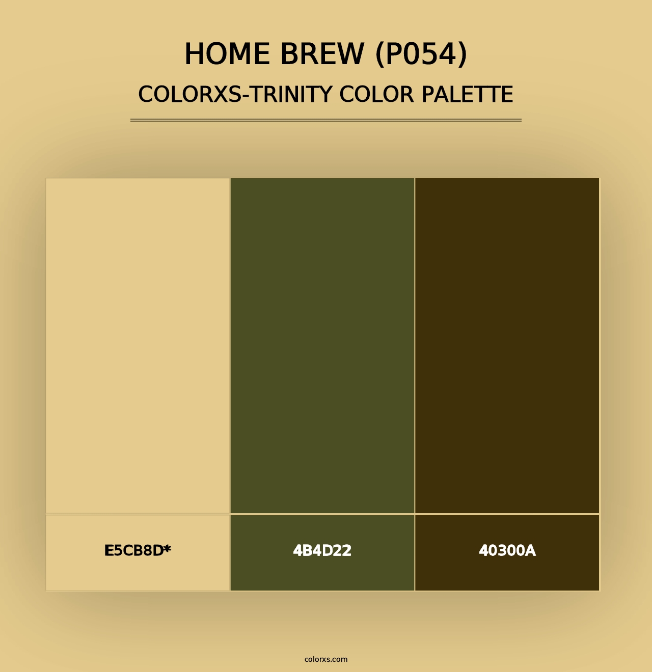 Home Brew (P054) - Colorxs Trinity Palette