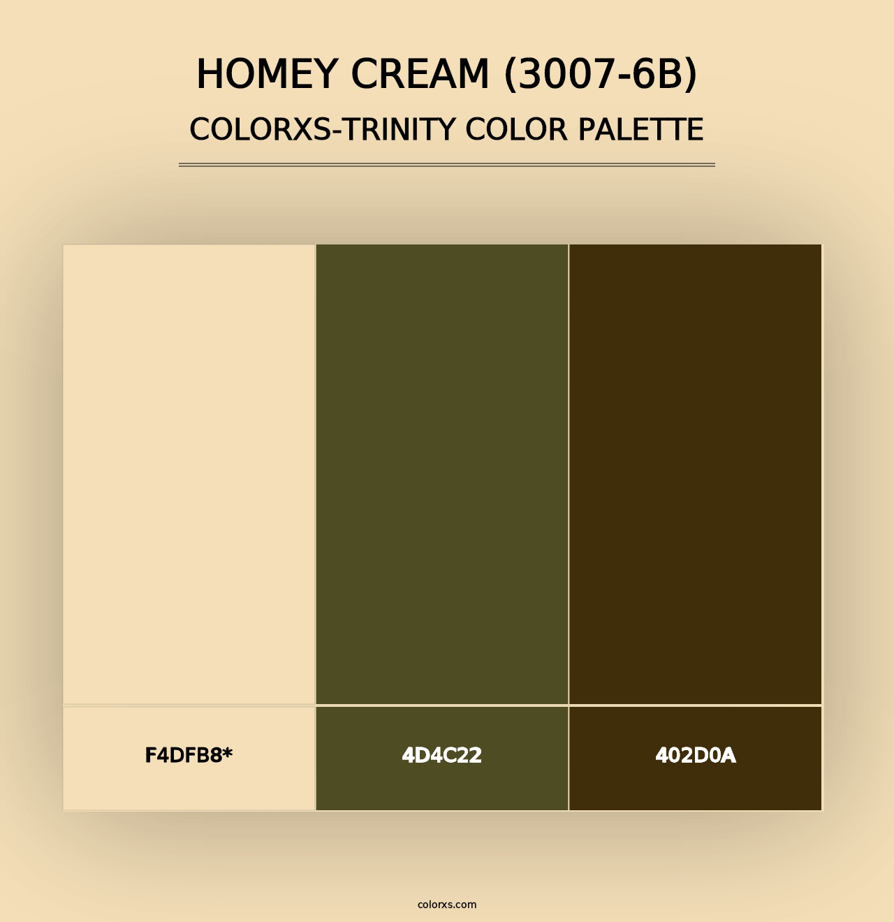 Homey Cream (3007-6B) - Colorxs Trinity Palette