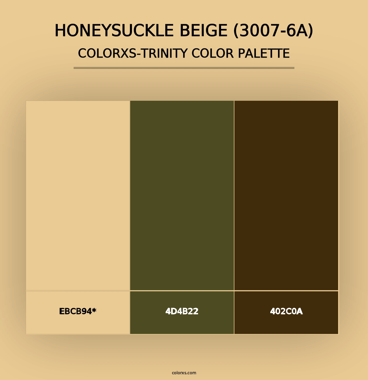 Honeysuckle Beige (3007-6A) - Colorxs Trinity Palette