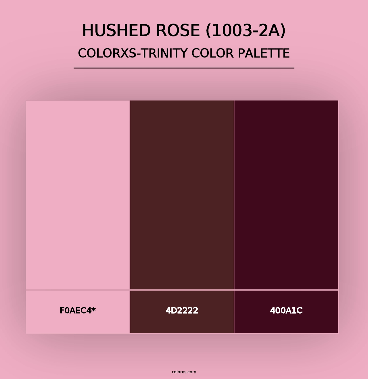 Hushed Rose (1003-2A) - Colorxs Trinity Palette