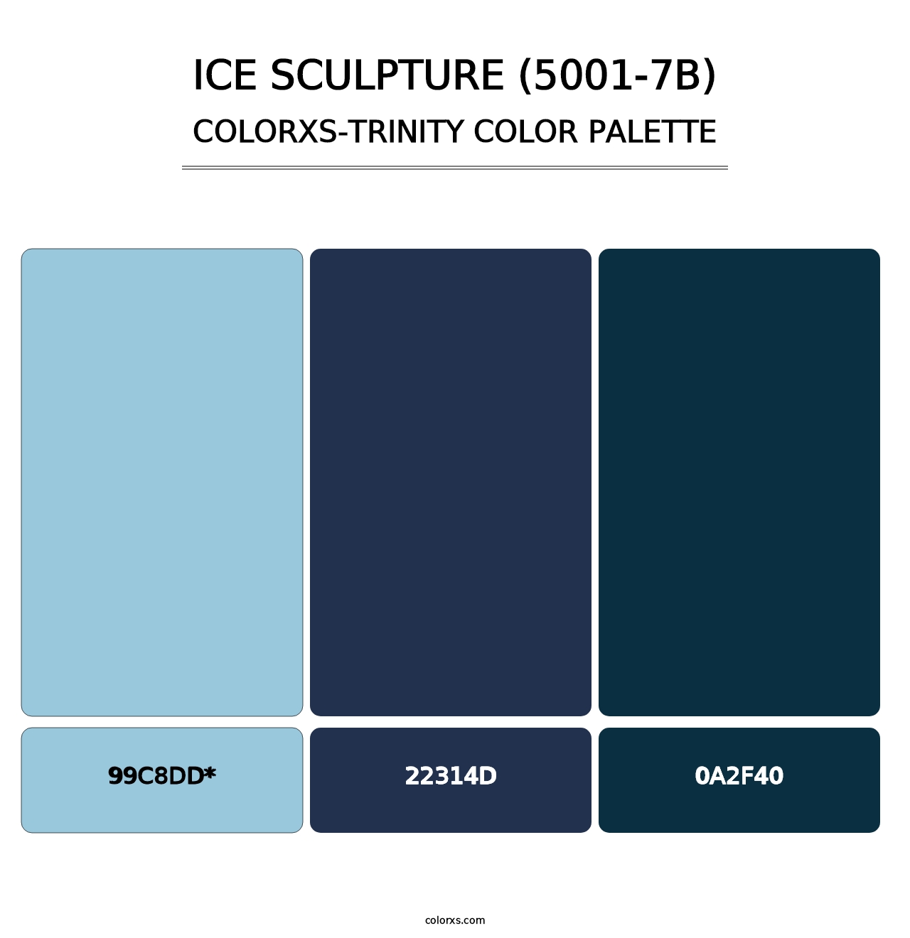 Ice Sculpture (5001-7B) - Colorxs Trinity Palette