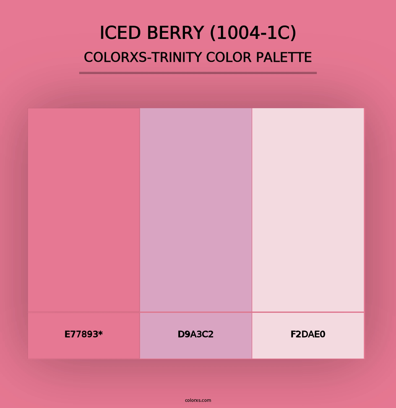 Iced Berry (1004-1C) - Colorxs Trinity Palette