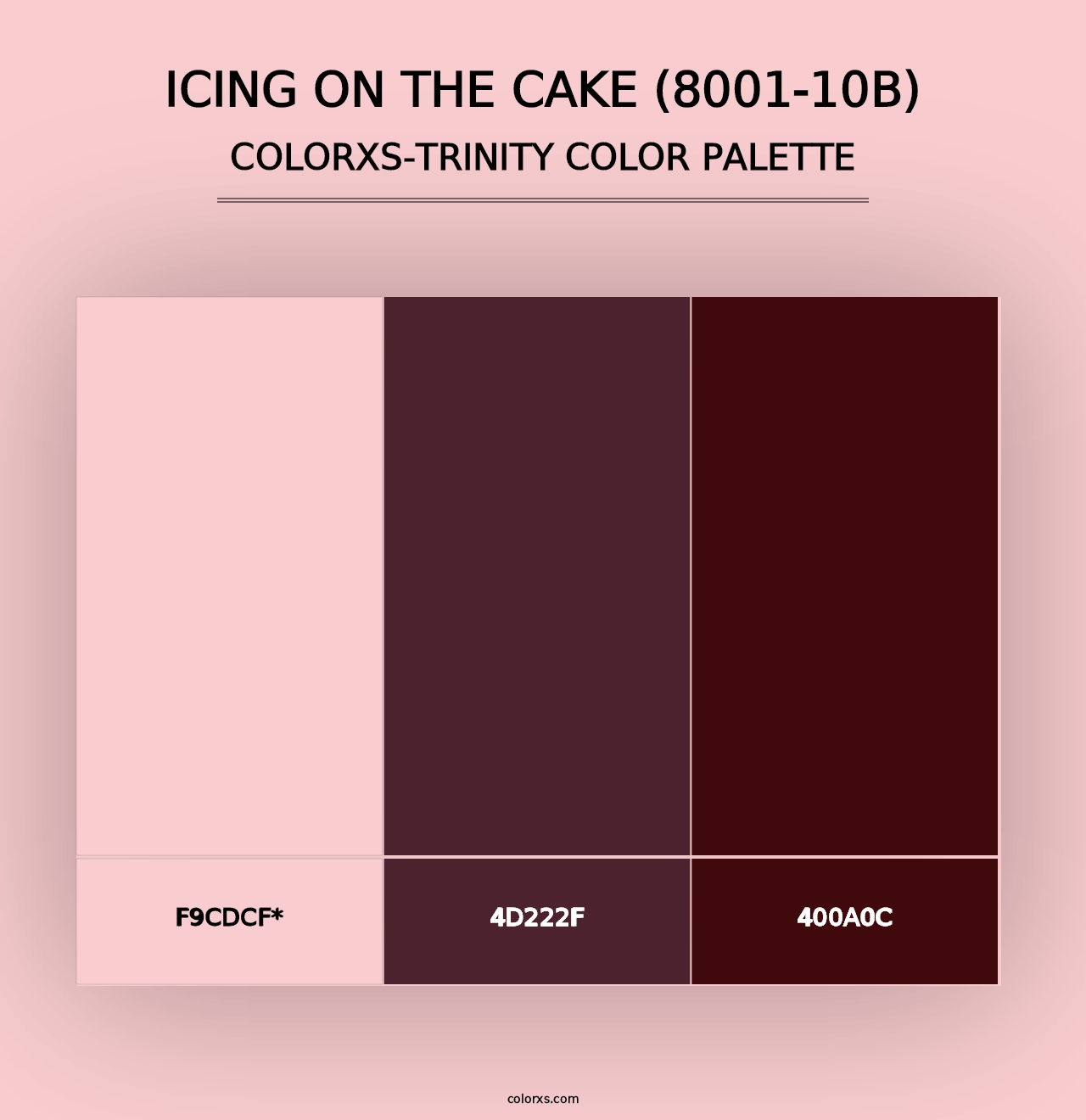 Icing on the Cake (8001-10B) - Colorxs Trinity Palette