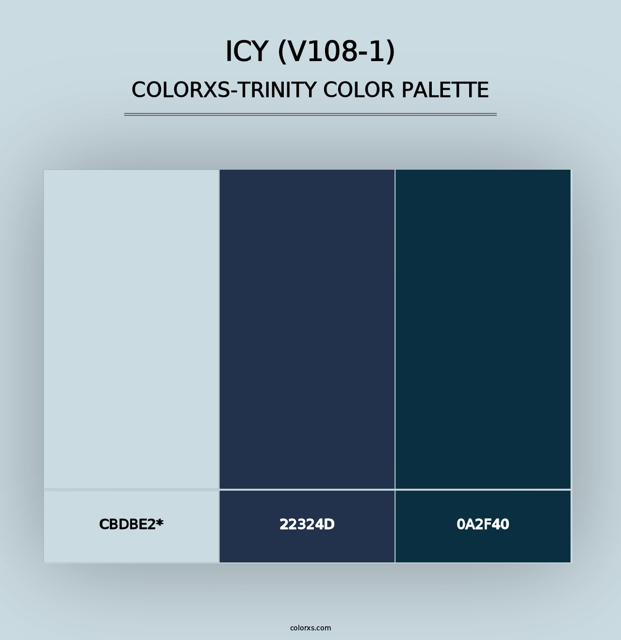 Icy (V108-1) - Colorxs Trinity Palette