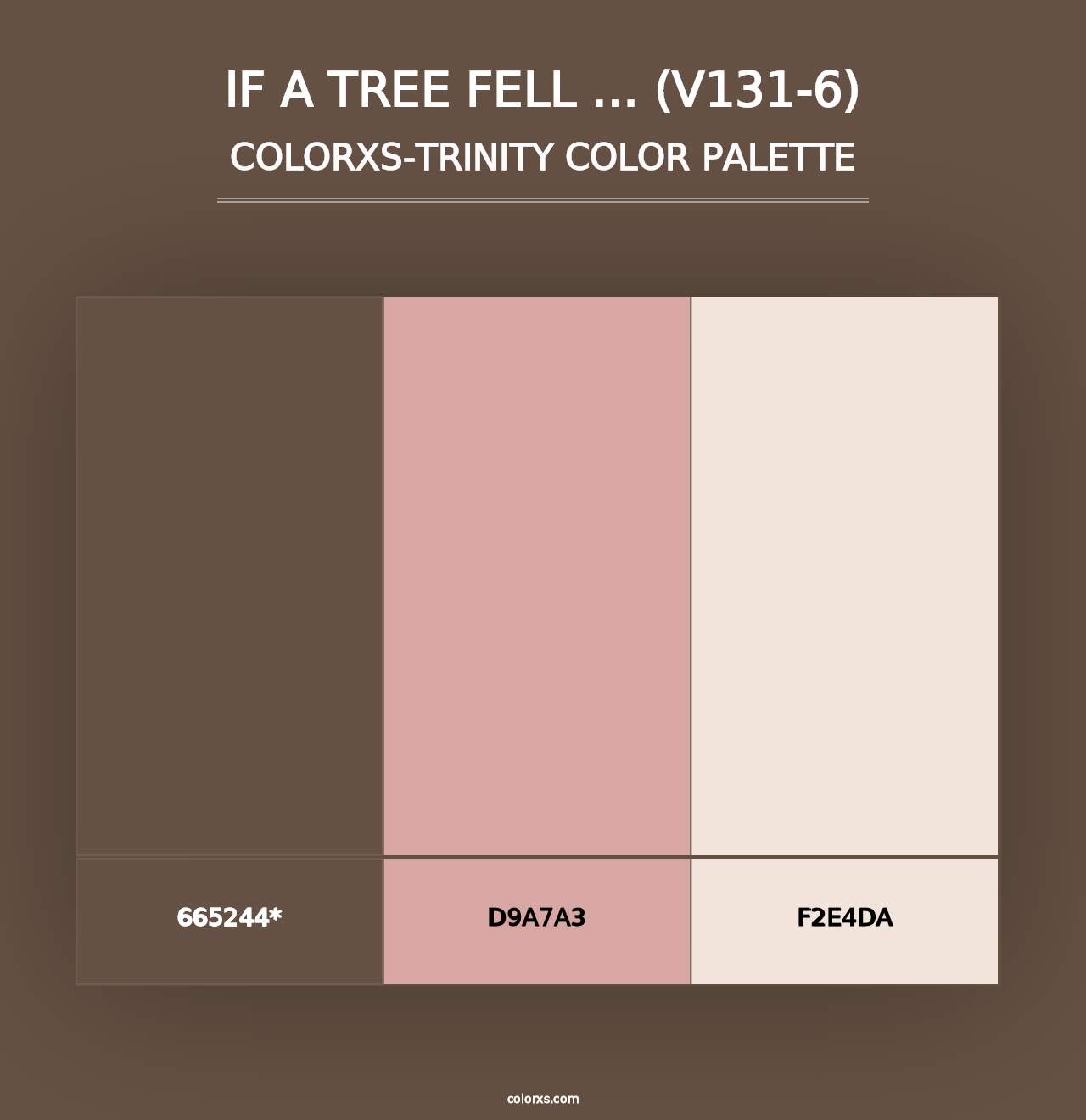 If a Tree Fell … (V131-6) - Colorxs Trinity Palette