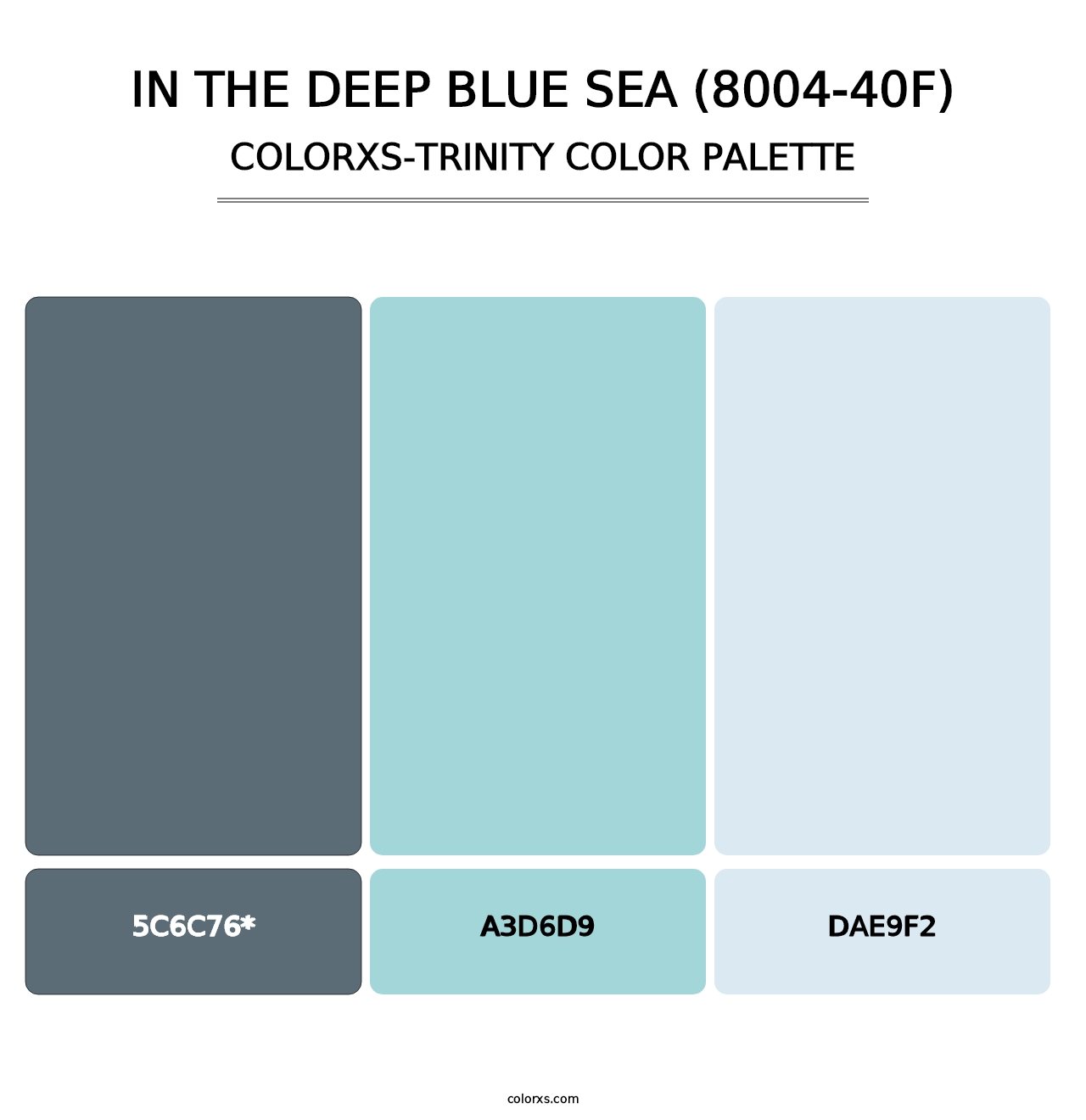 In the Deep Blue Sea (8004-40F) - Colorxs Trinity Palette