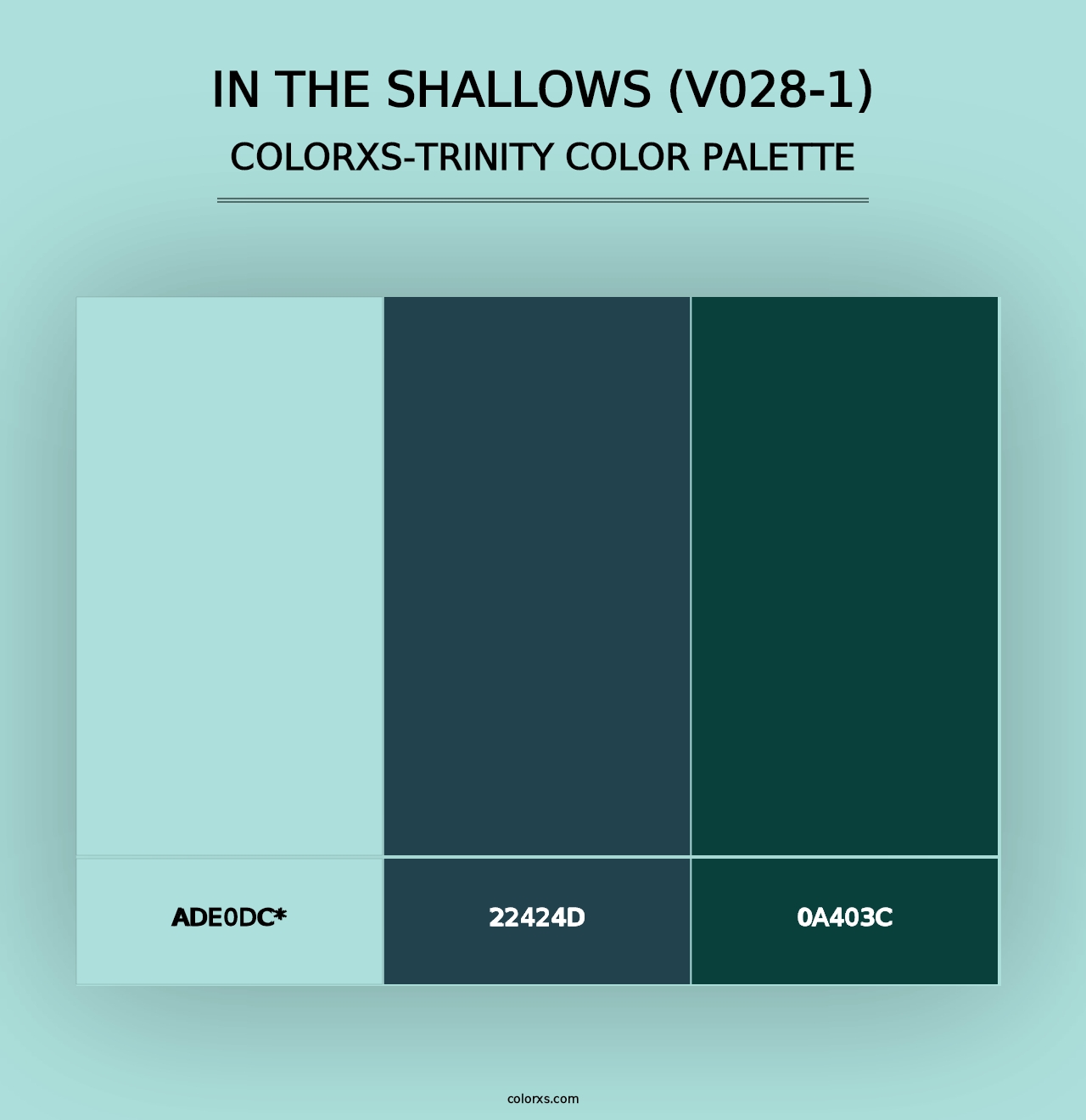 In the Shallows (V028-1) - Colorxs Trinity Palette