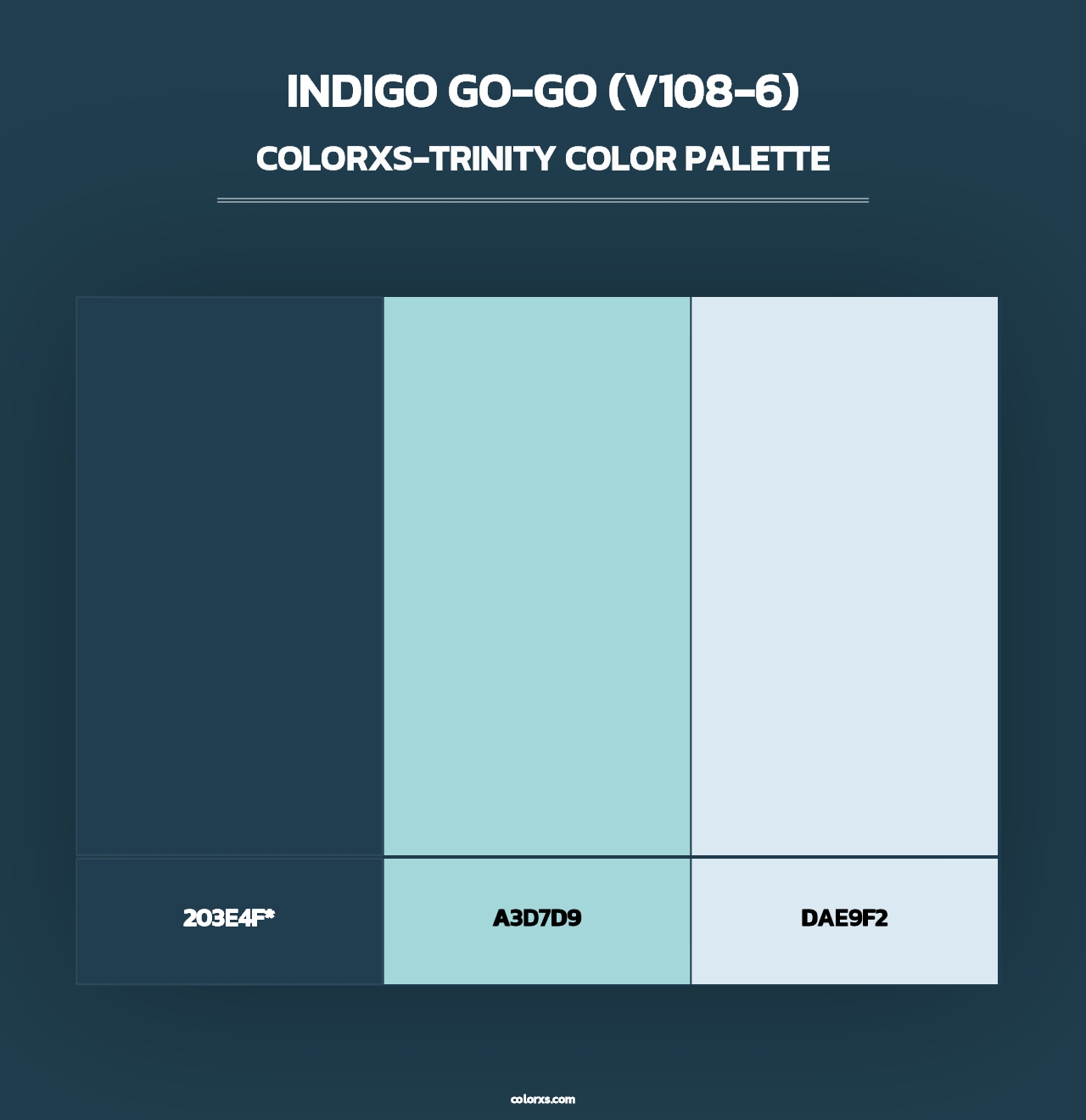 Indigo Go-Go (V108-6) - Colorxs Trinity Palette