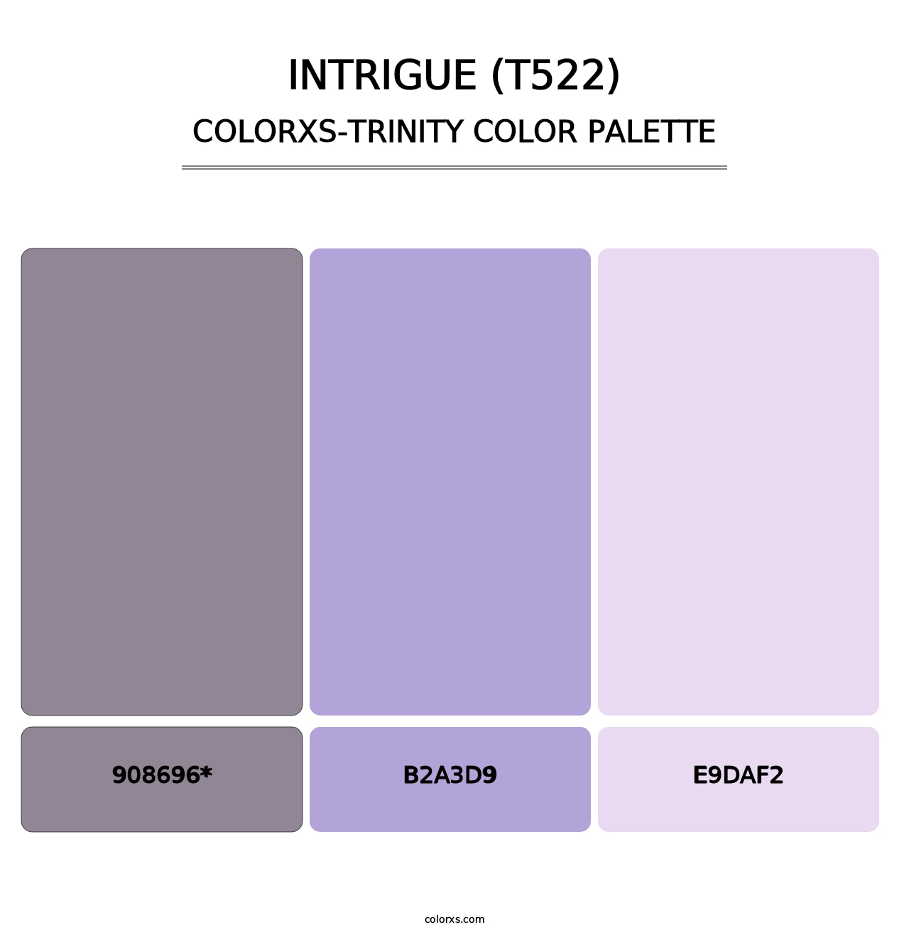 Intrigue (T522) - Colorxs Trinity Palette