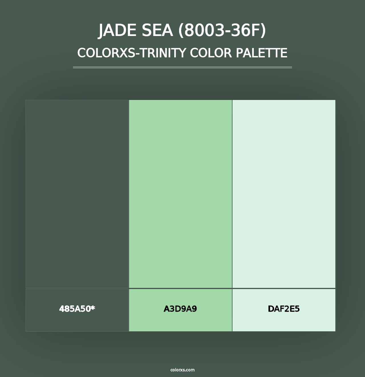 Jade Sea (8003-36F) - Colorxs Trinity Palette