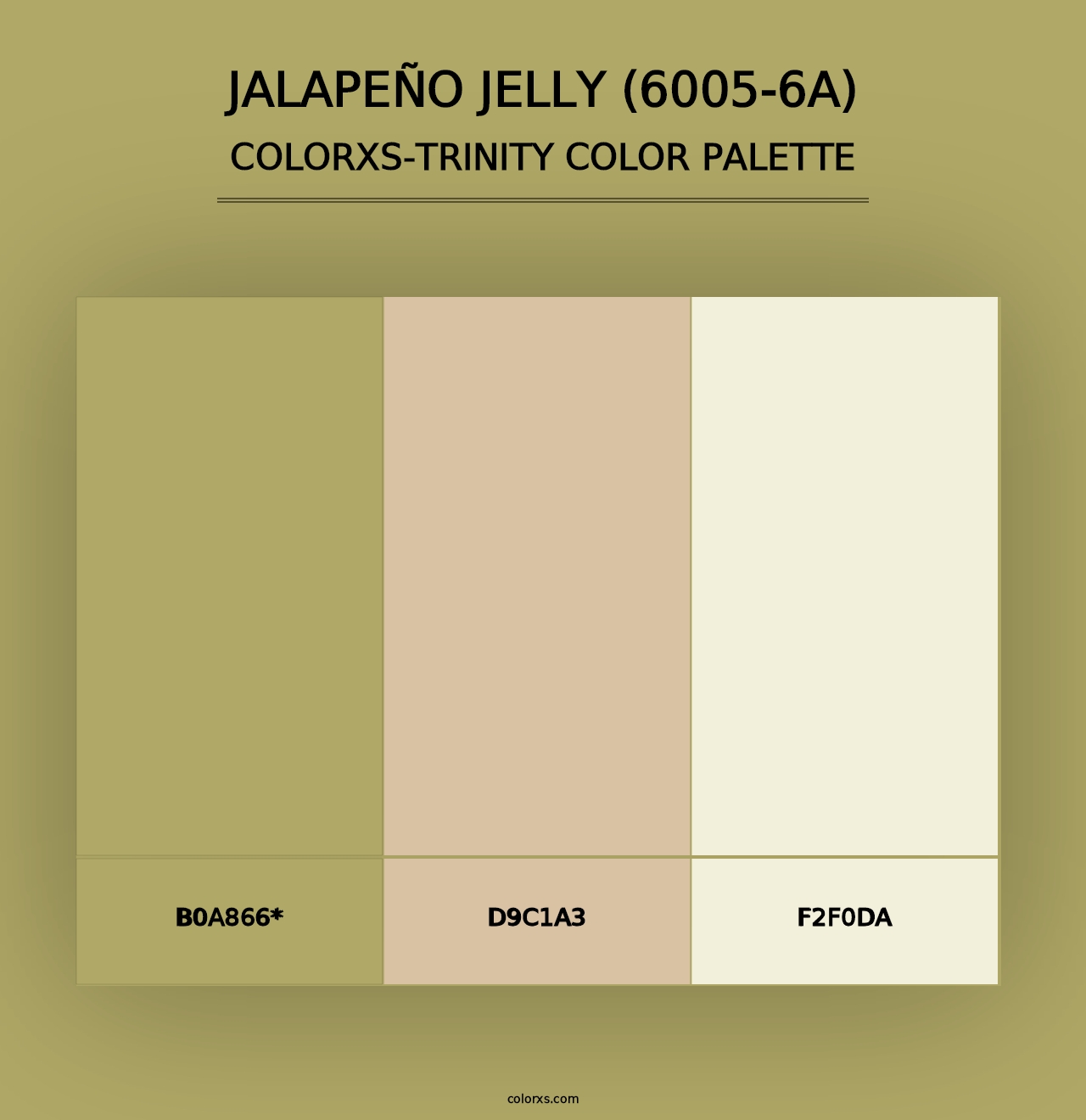 Jalapeño Jelly (6005-6A) - Colorxs Trinity Palette