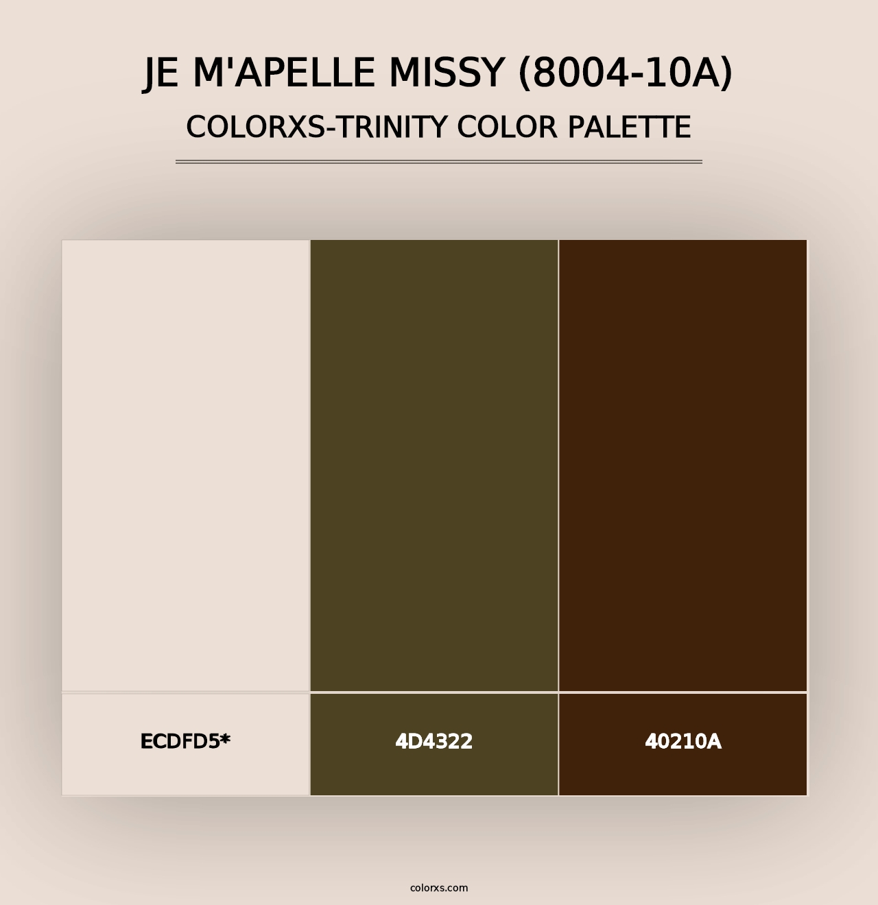 Je M'Apelle Missy (8004-10A) - Colorxs Trinity Palette