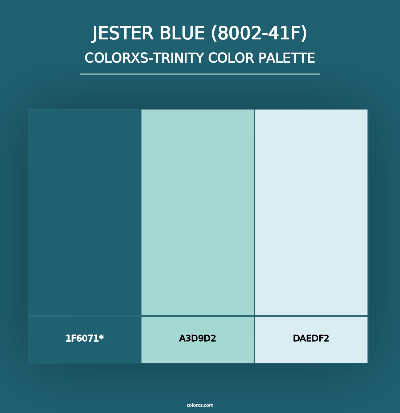 Jester Blue (8002-41F) - Colorxs Trinity Palette