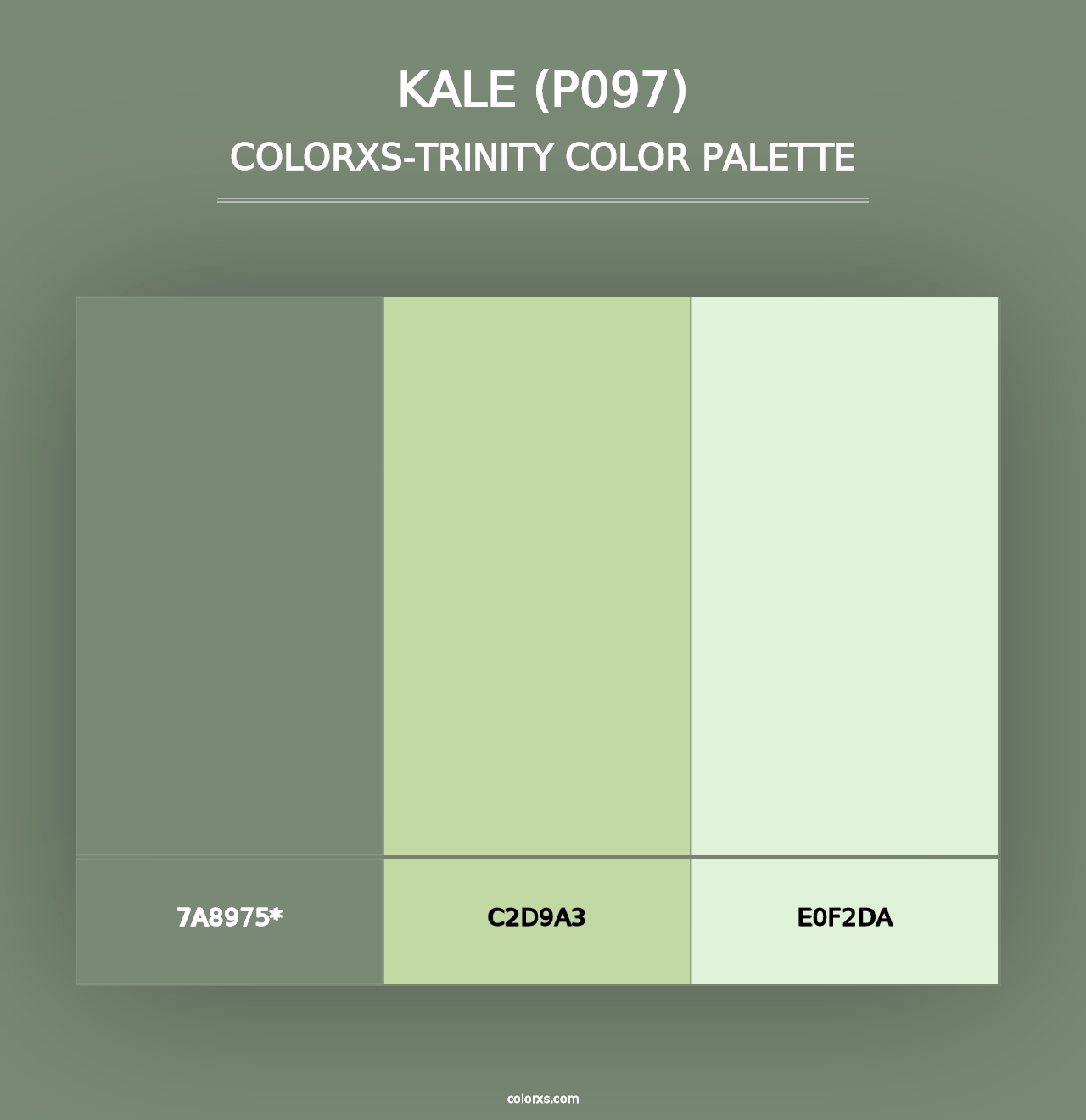 Kale (P097) - Colorxs Trinity Palette