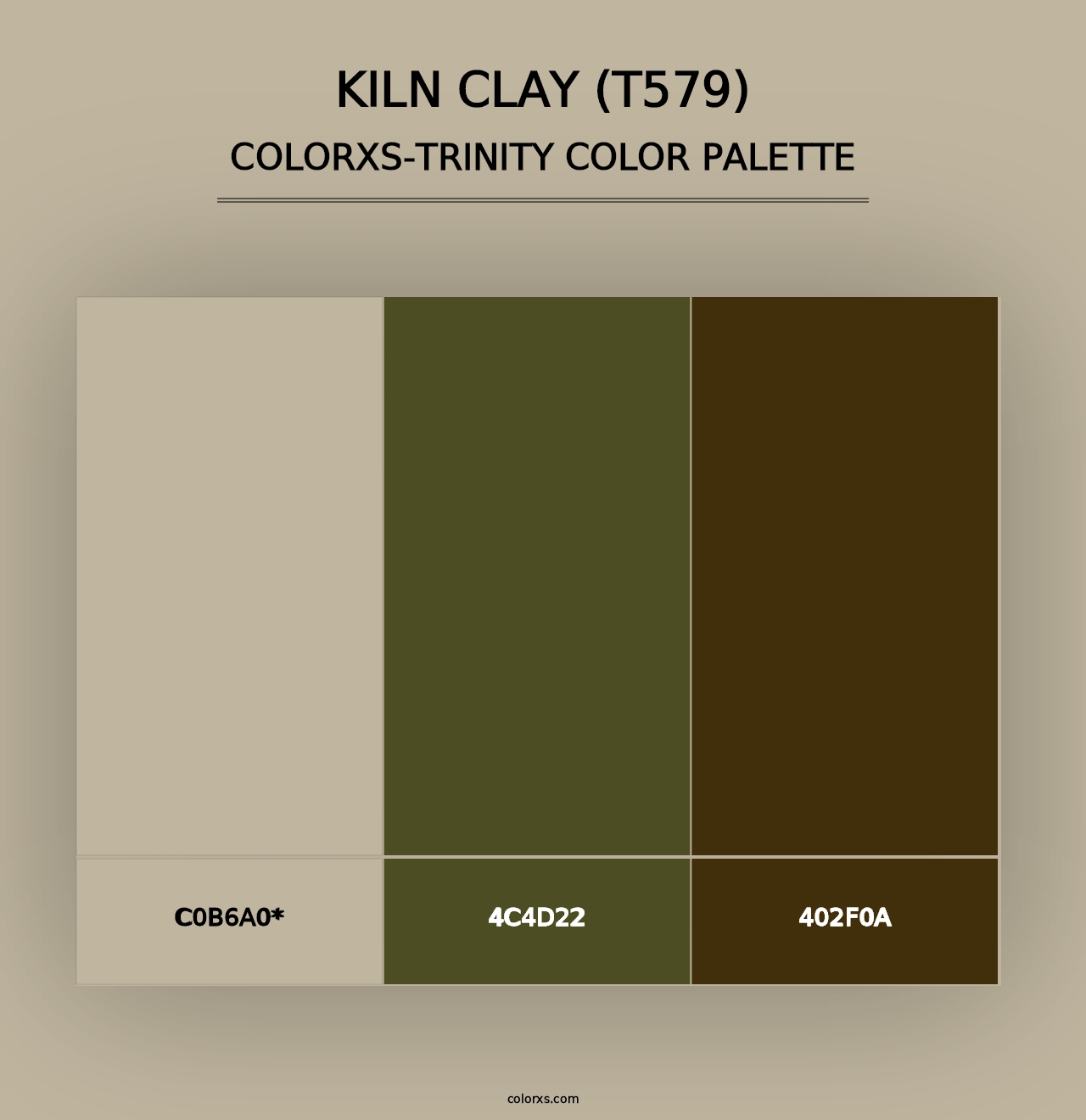 Kiln Clay (T579) - Colorxs Trinity Palette