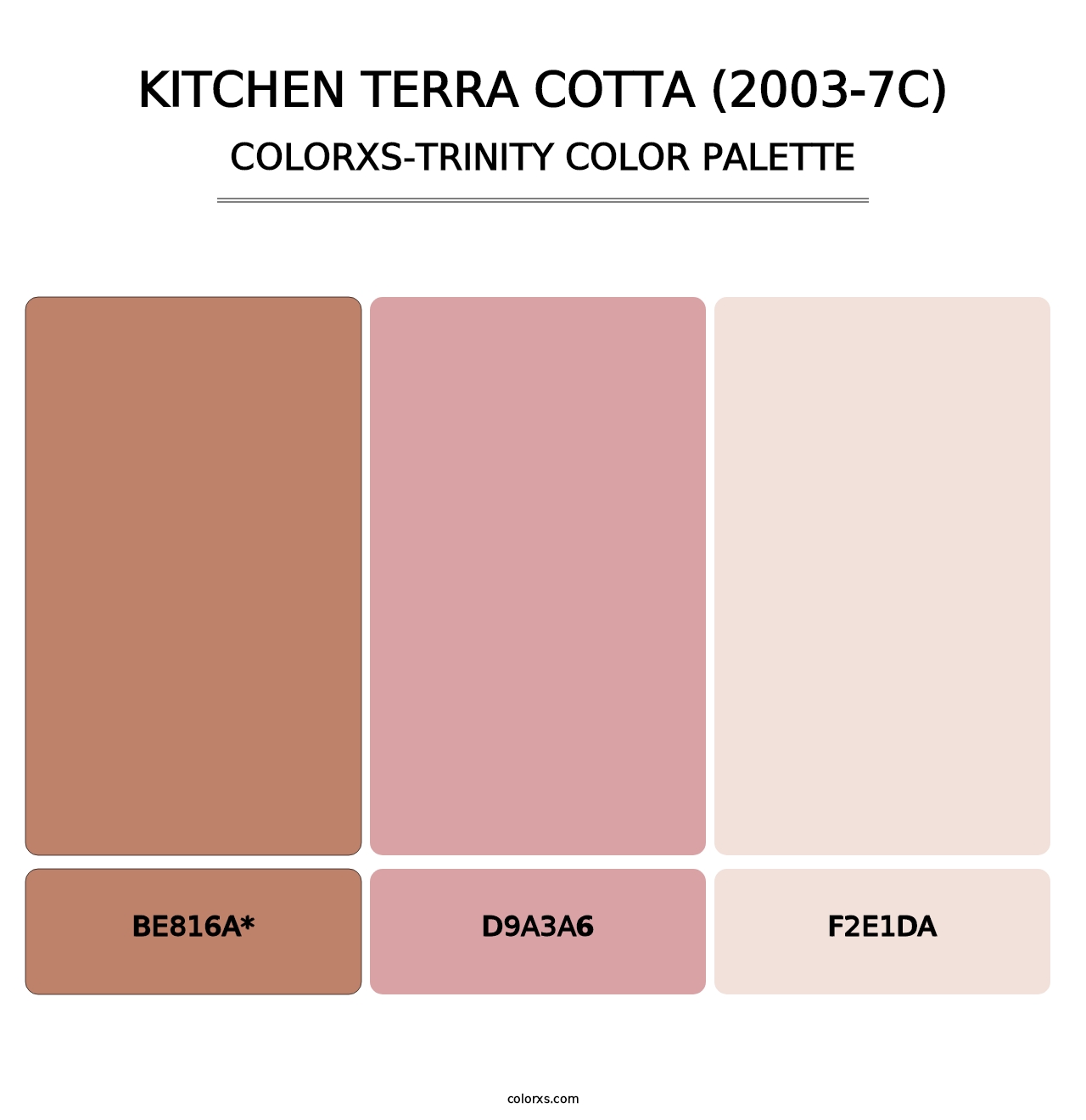 Kitchen Terra Cotta (2003-7C) - Colorxs Trinity Palette