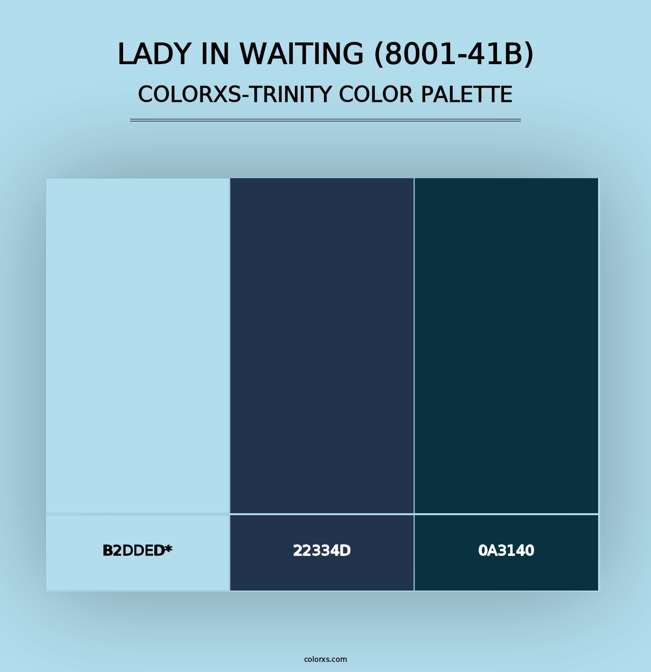 Lady in Waiting (8001-41B) - Colorxs Trinity Palette