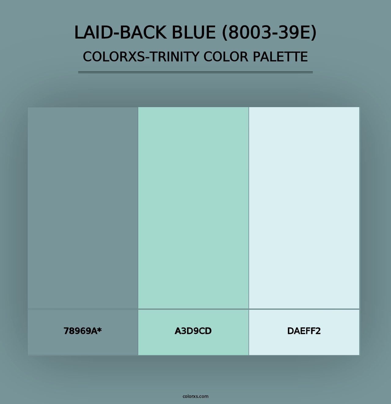 Laid-Back Blue (8003-39E) - Colorxs Trinity Palette