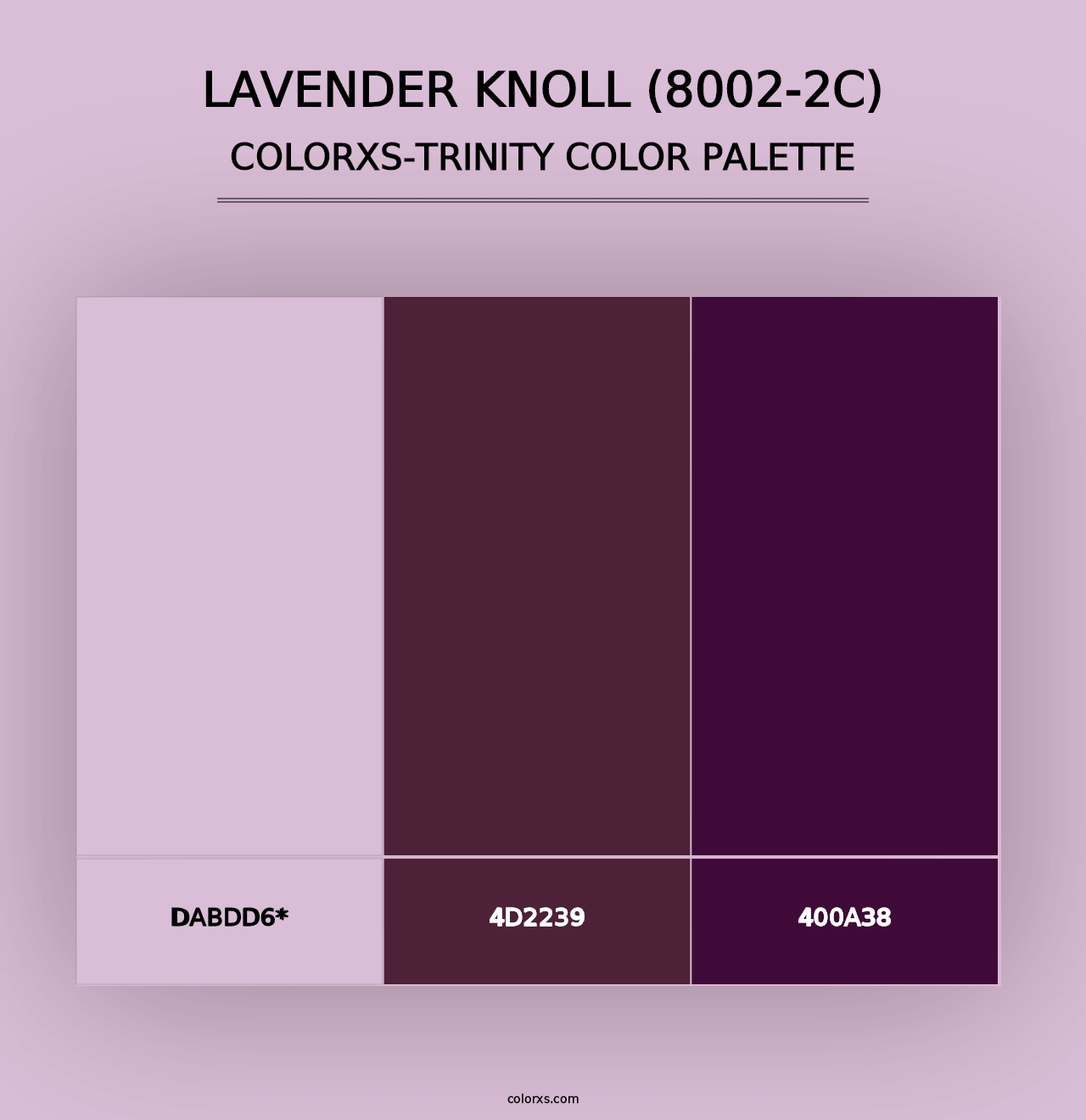 Lavender Knoll (8002-2C) - Colorxs Trinity Palette