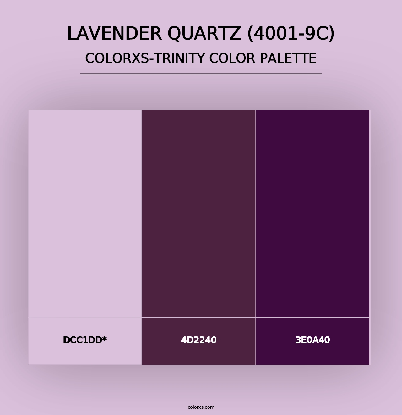 Lavender Quartz (4001-9C) - Colorxs Trinity Palette