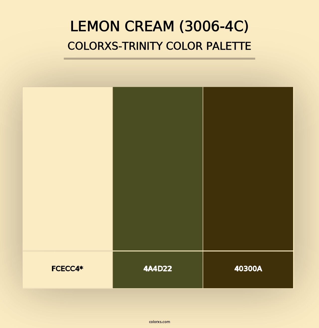 Lemon Cream (3006-4C) - Colorxs Trinity Palette