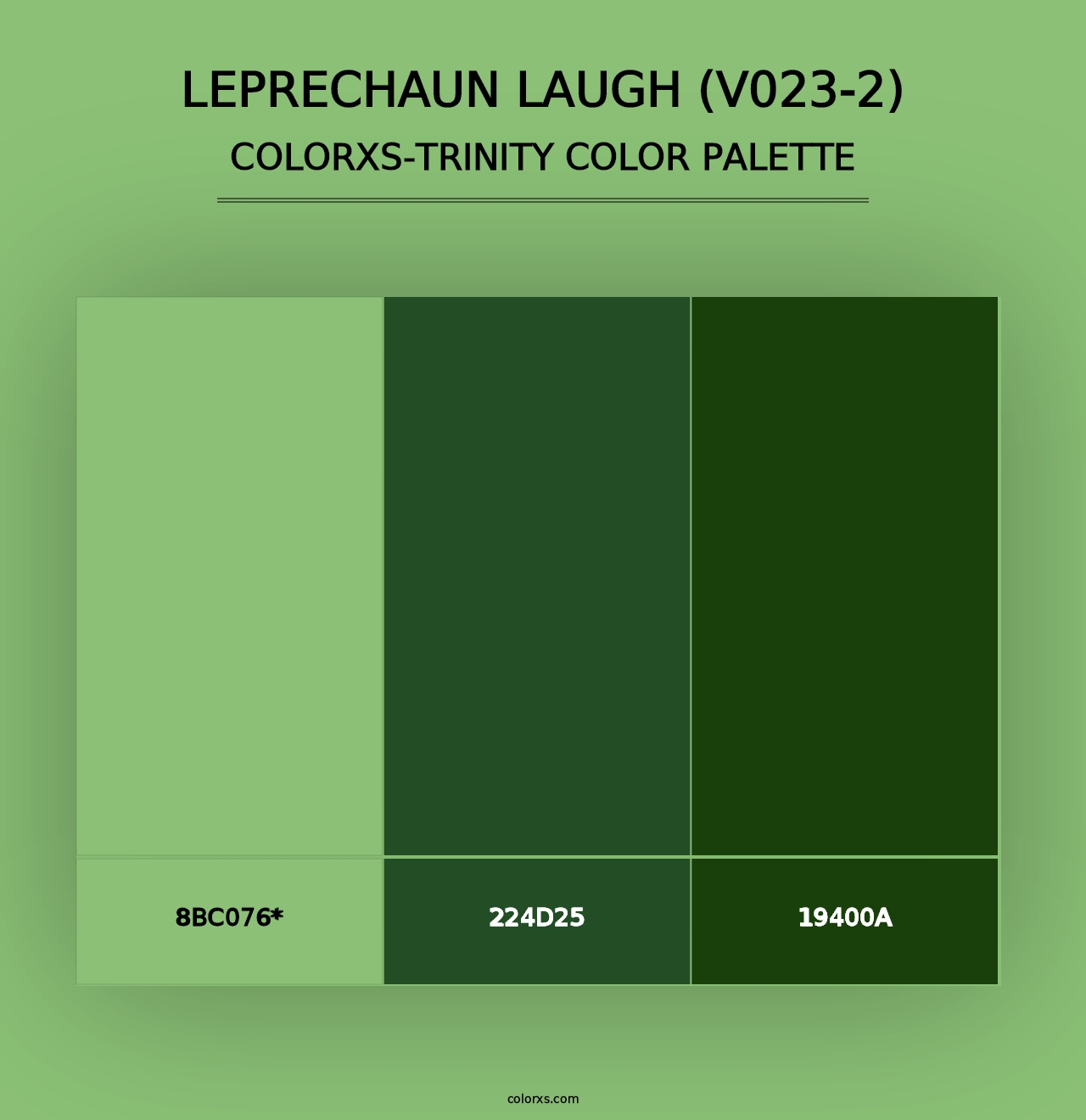 Leprechaun Laugh (V023-2) - Colorxs Trinity Palette