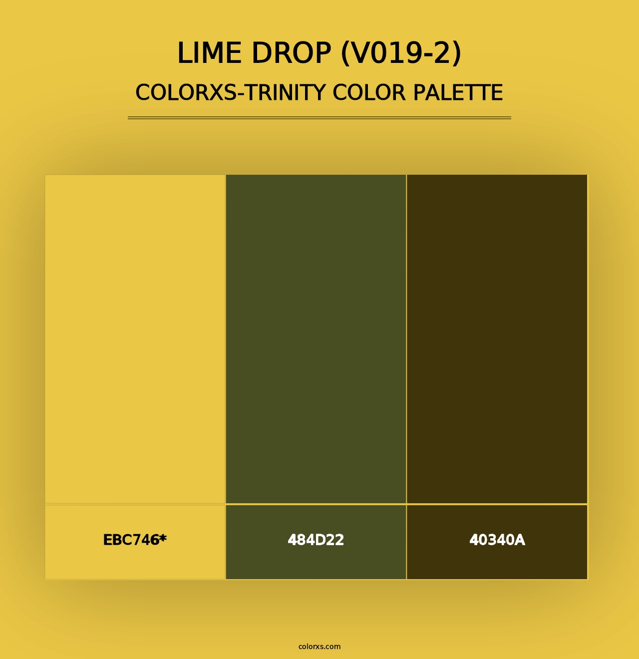 Lime Drop (V019-2) - Colorxs Trinity Palette