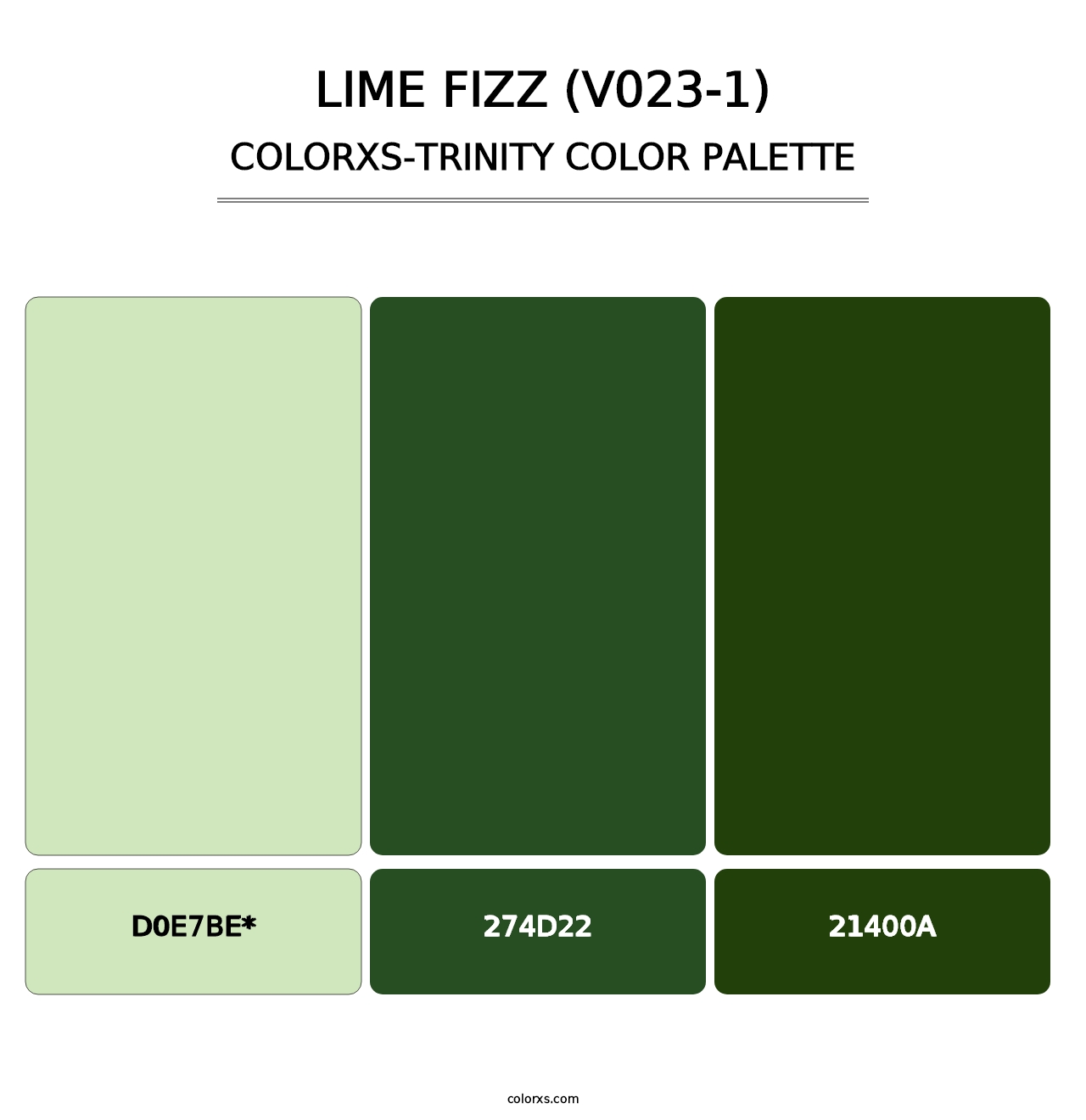 Lime Fizz (V023-1) - Colorxs Trinity Palette