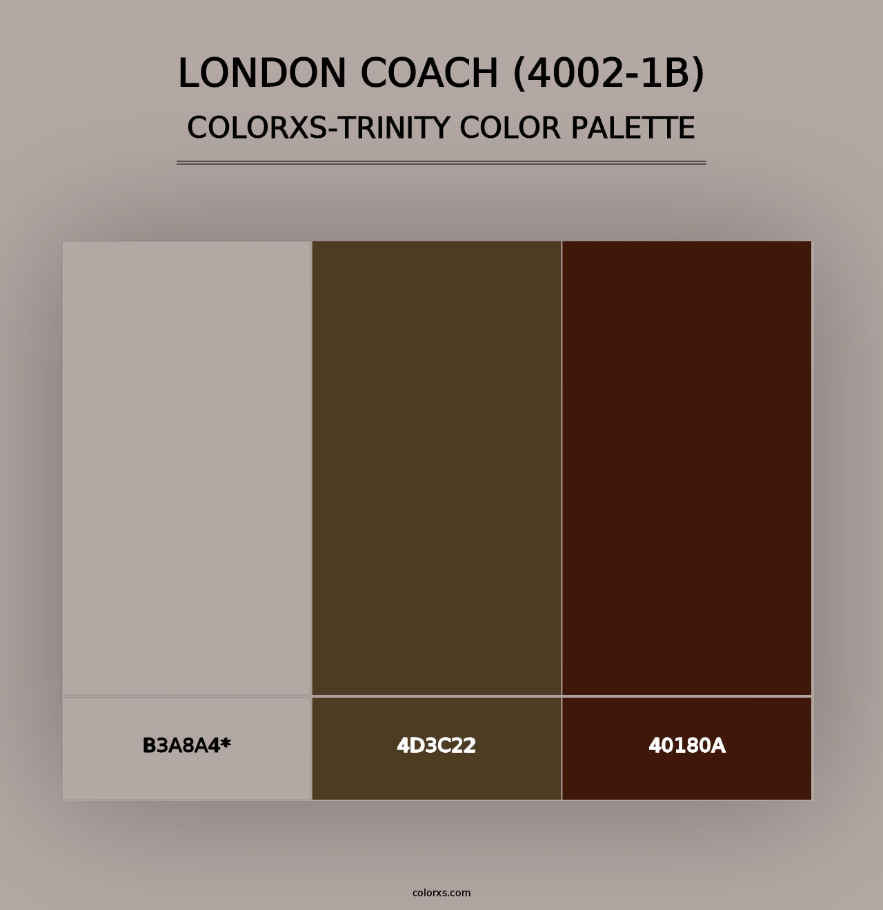 London Coach (4002-1B) - Colorxs Trinity Palette