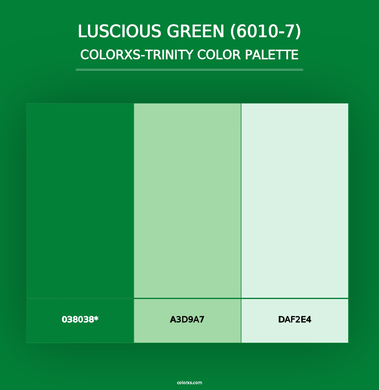 Luscious Green (6010-7) - Colorxs Trinity Palette