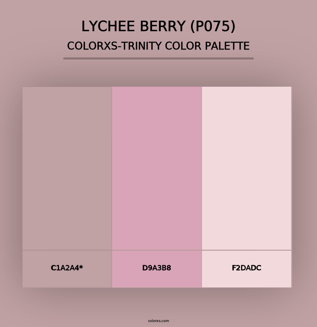 Lychee Berry (P075) - Colorxs Trinity Palette