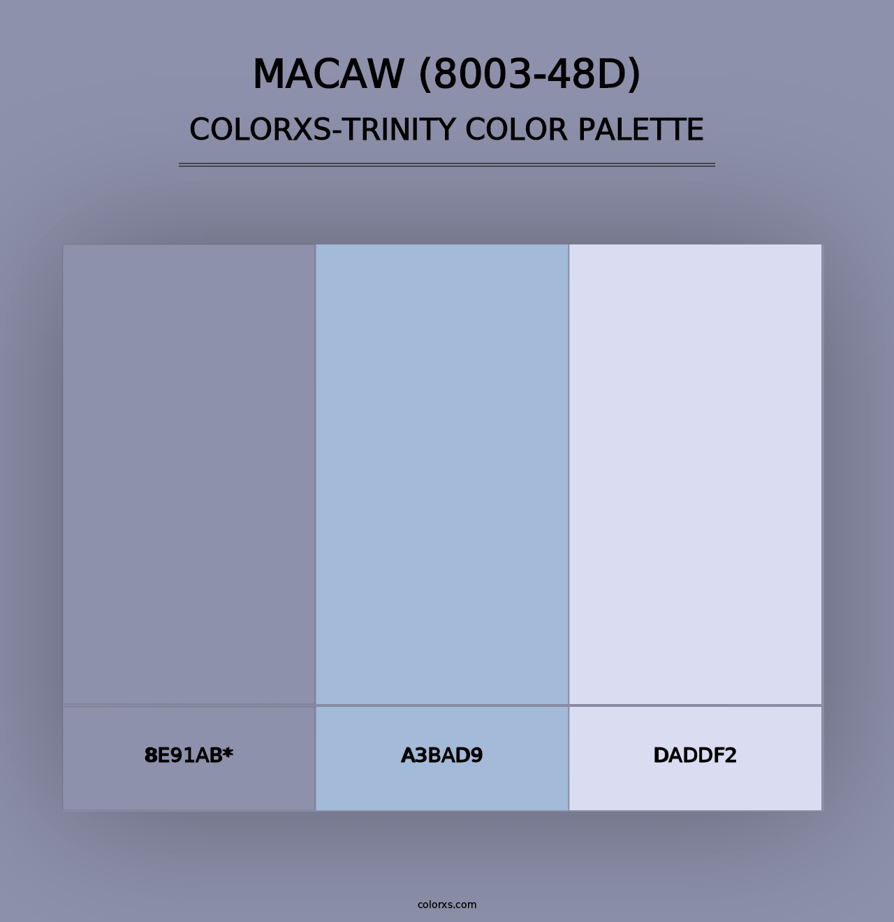 Macaw (8003-48D) - Colorxs Trinity Palette