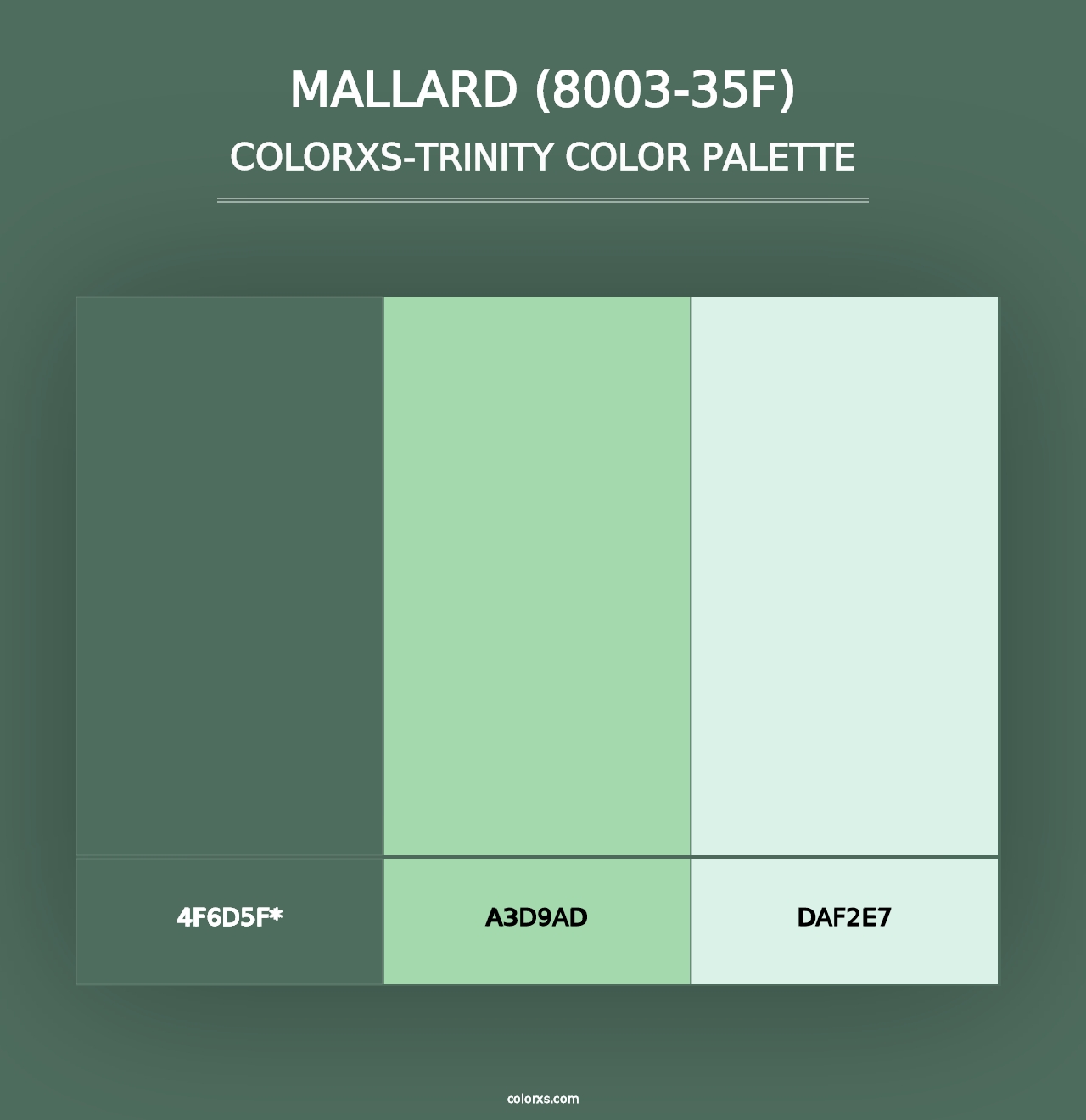 Mallard (8003-35F) - Colorxs Trinity Palette