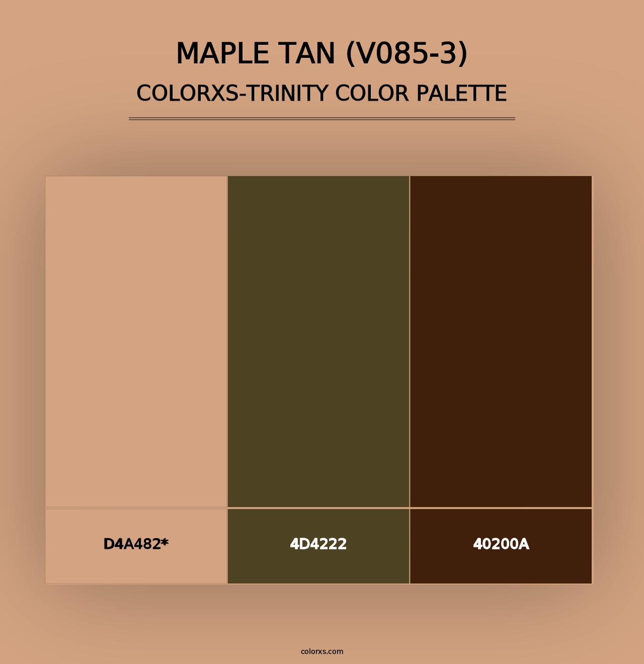 Maple Tan (V085-3) - Colorxs Trinity Palette