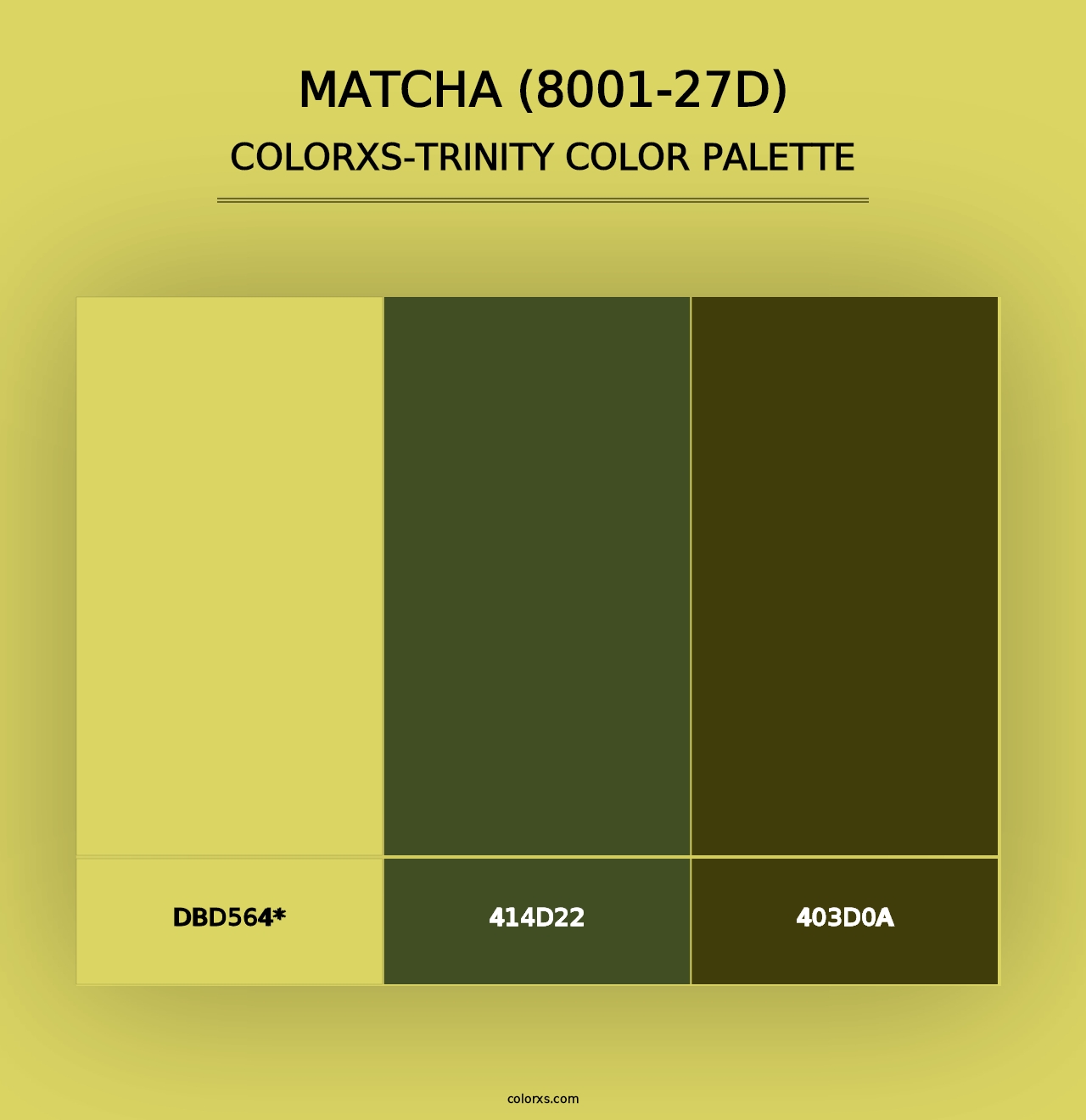 Matcha (8001-27D) - Colorxs Trinity Palette