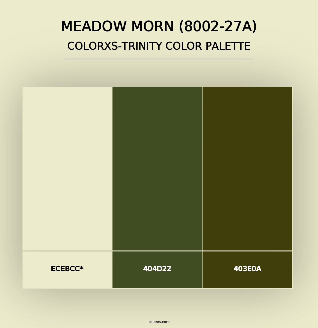 Meadow Morn (8002-27A) - Colorxs Trinity Palette