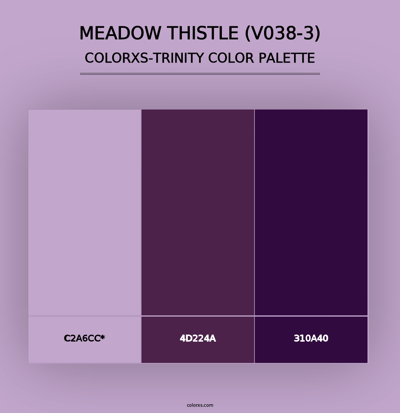 Meadow Thistle (V038-3) - Colorxs Trinity Palette