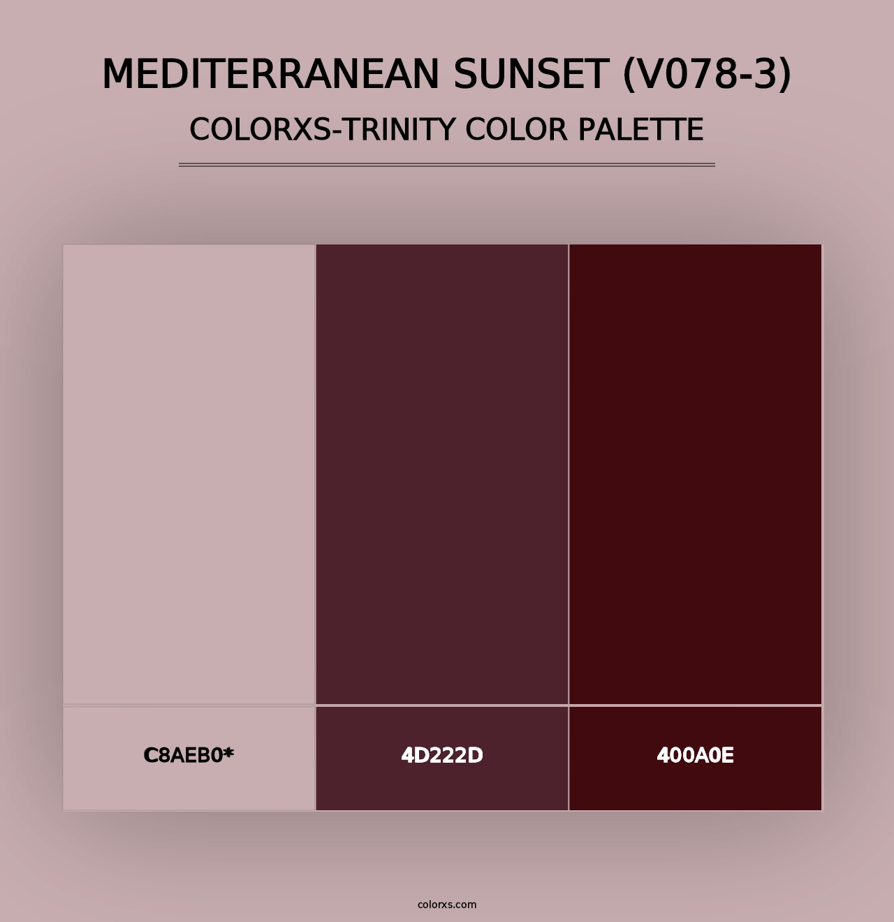 Mediterranean Sunset (V078-3) - Colorxs Trinity Palette