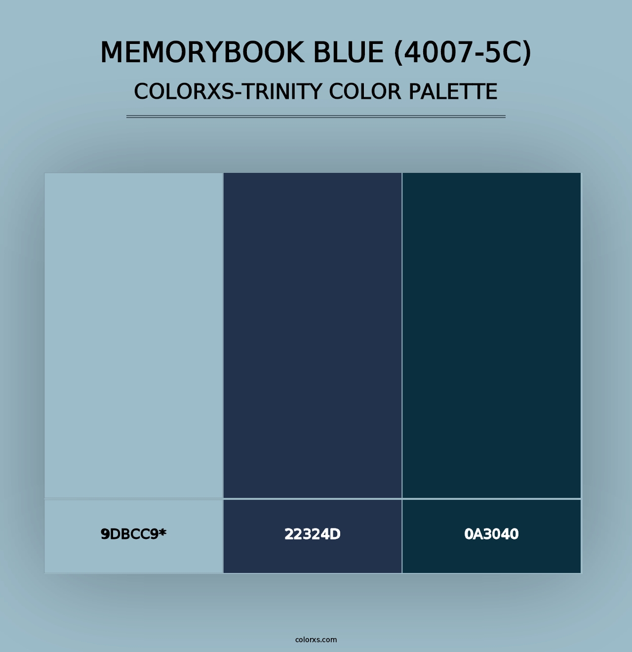 Memorybook Blue (4007-5C) - Colorxs Trinity Palette