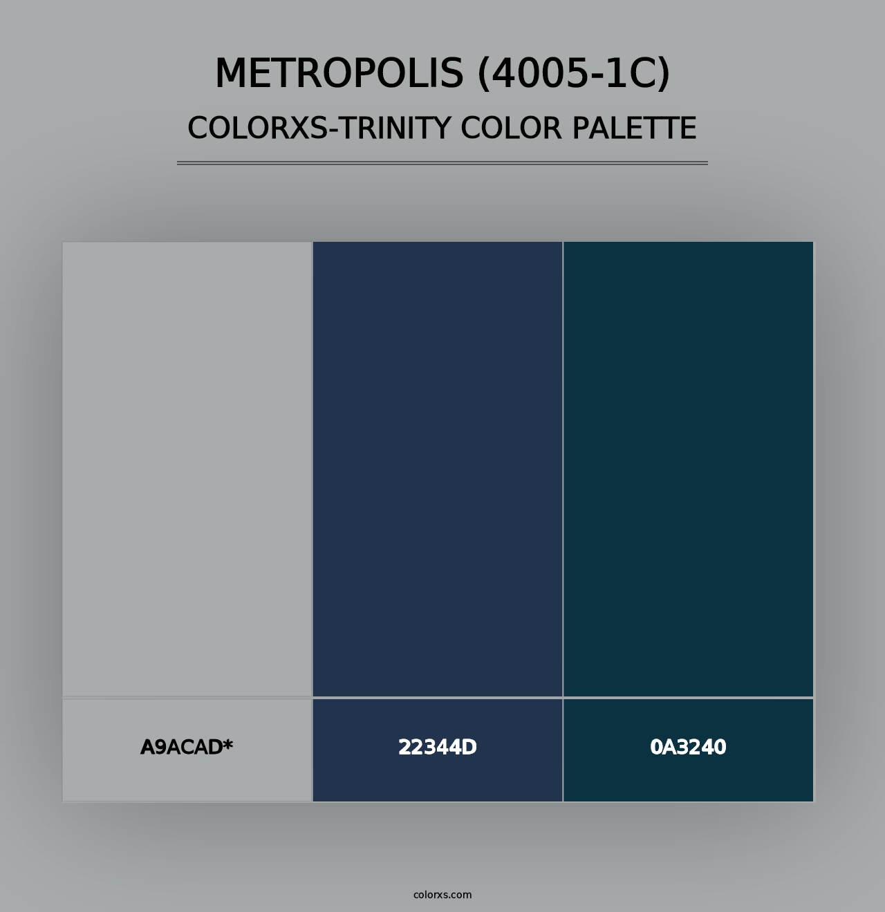 Metropolis (4005-1C) - Colorxs Trinity Palette